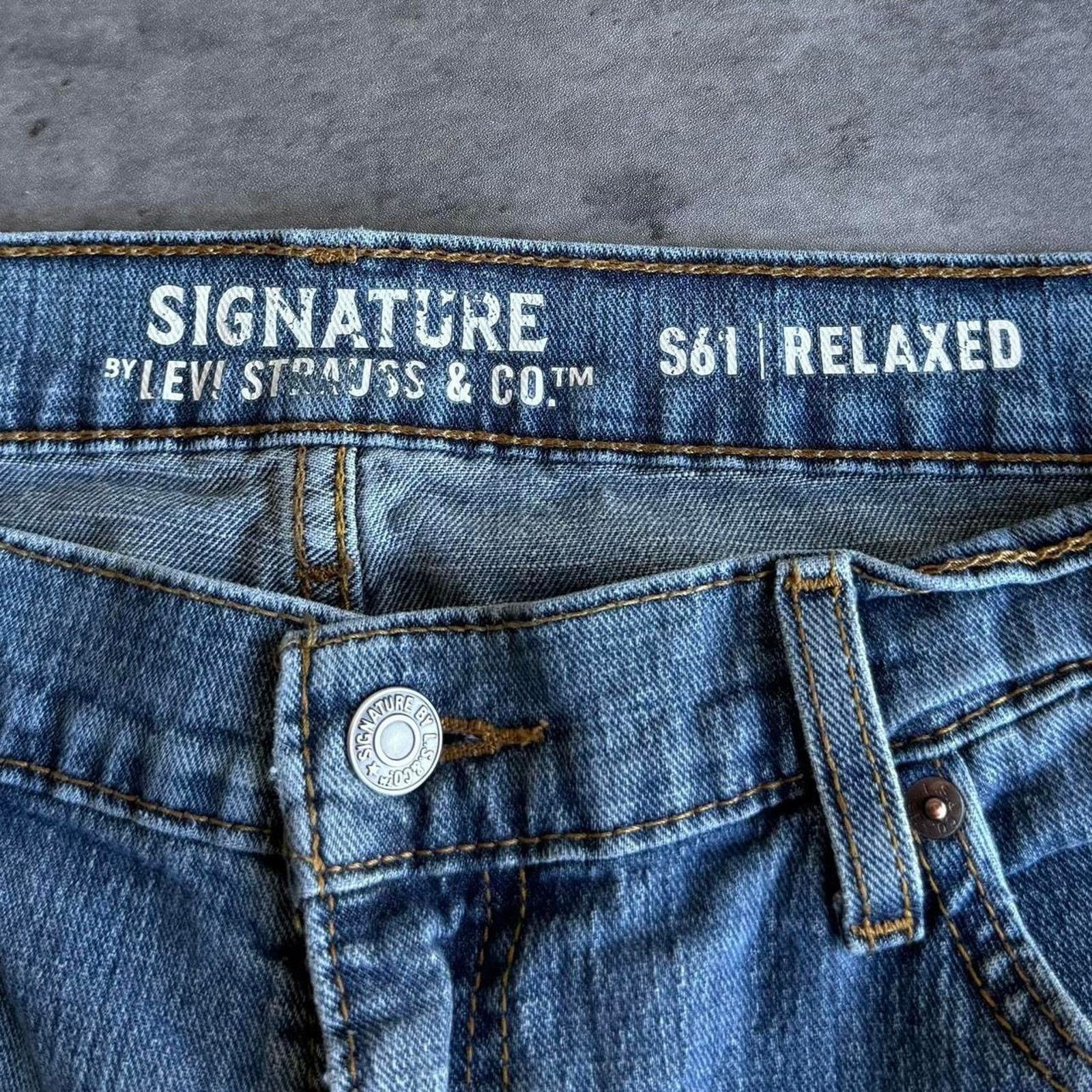 Levi's × Levi's Vintage Clothing Levi’s S61 Relaxed Fit Medium Wash Embroidered Denim Jeans Size US 34 / EU 50 - 4 Thumbnail