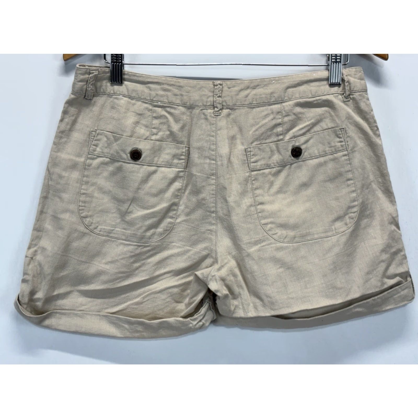 Patagonia Patagonia Island Hemp Shorts Womens 10 Organic Cotton Pumice Cuffed 5” Inseam Size 32" / US 10 / IT 46 - 3 Thumbnail
