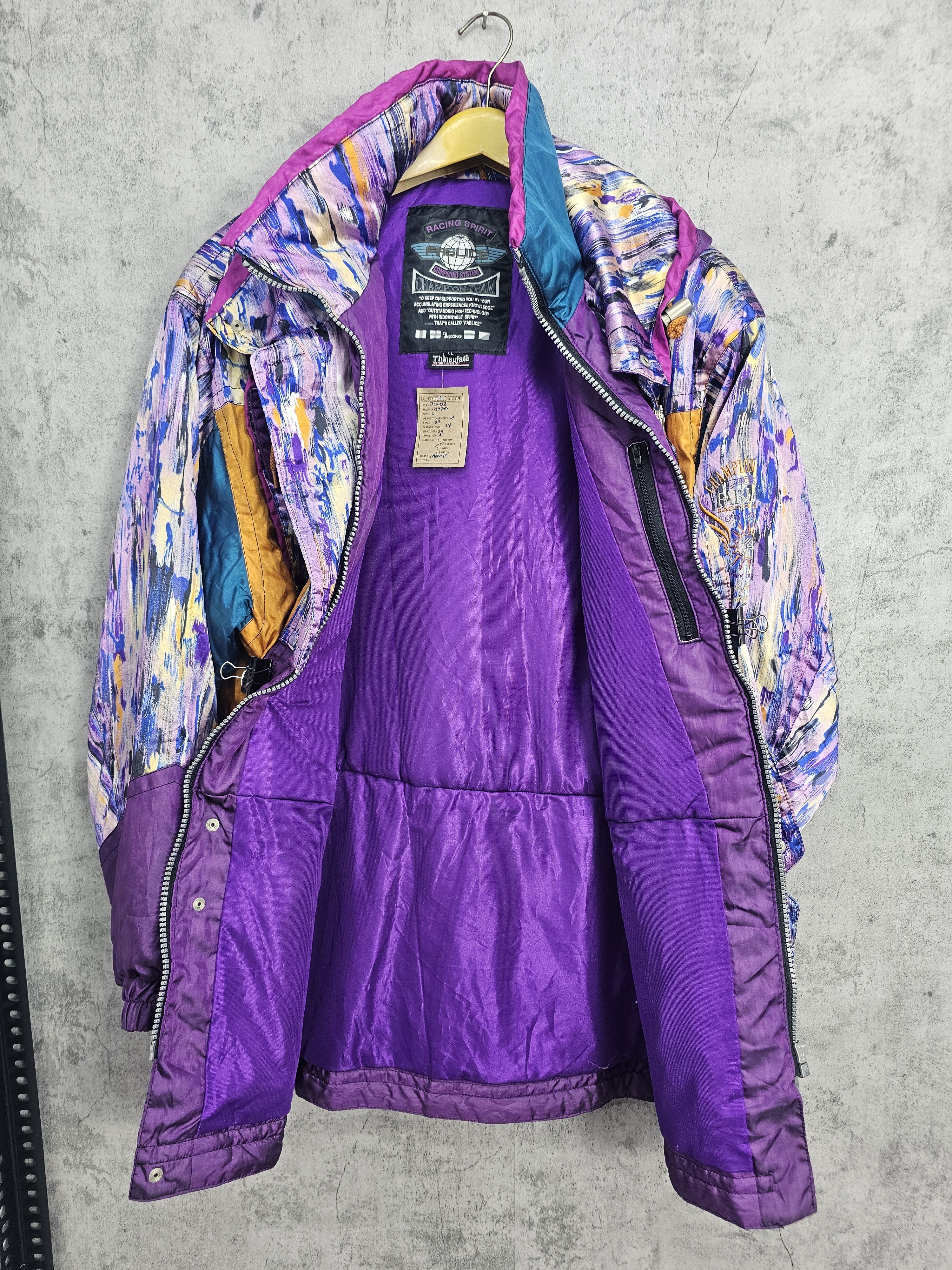 Japanese Brand Vintage FABLICE Multi Colour Thinsulate Ski Jacket J0003 Size US L / EU 52-54 / 3 - 9 Thumbnail