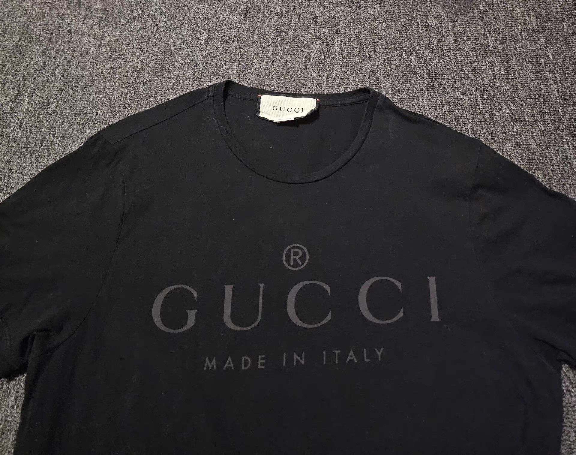Gucci Gucci Black Short Sleeve T-shirt, Size US XS / EU 42 / 0 - 2 Thumbnail