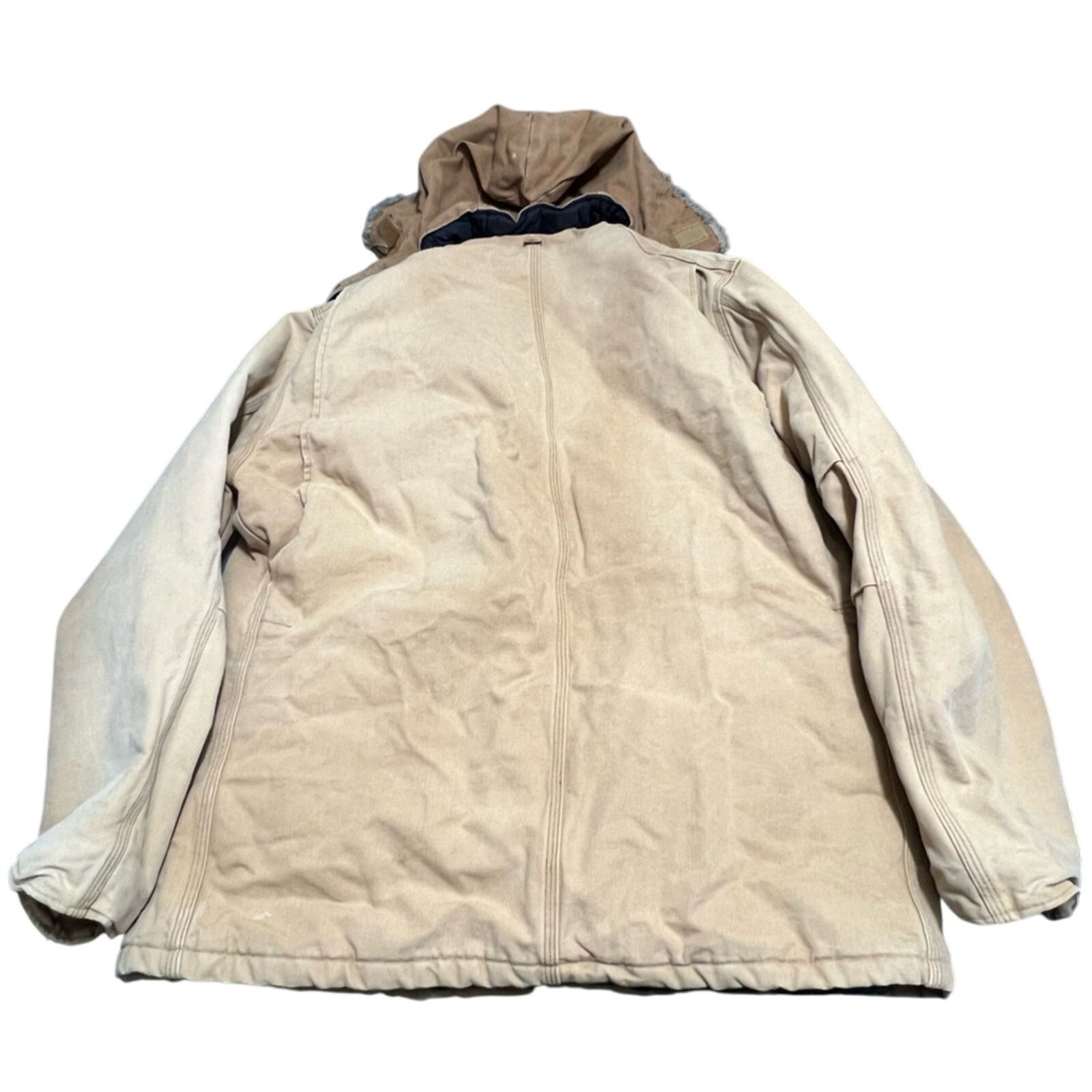 Carhartt VTG Carhartt Jacket CQ186 Chore Coat Canvas 90s UNION MADE Size US XXL / EU 58 / 5 - 2 Thumbnail