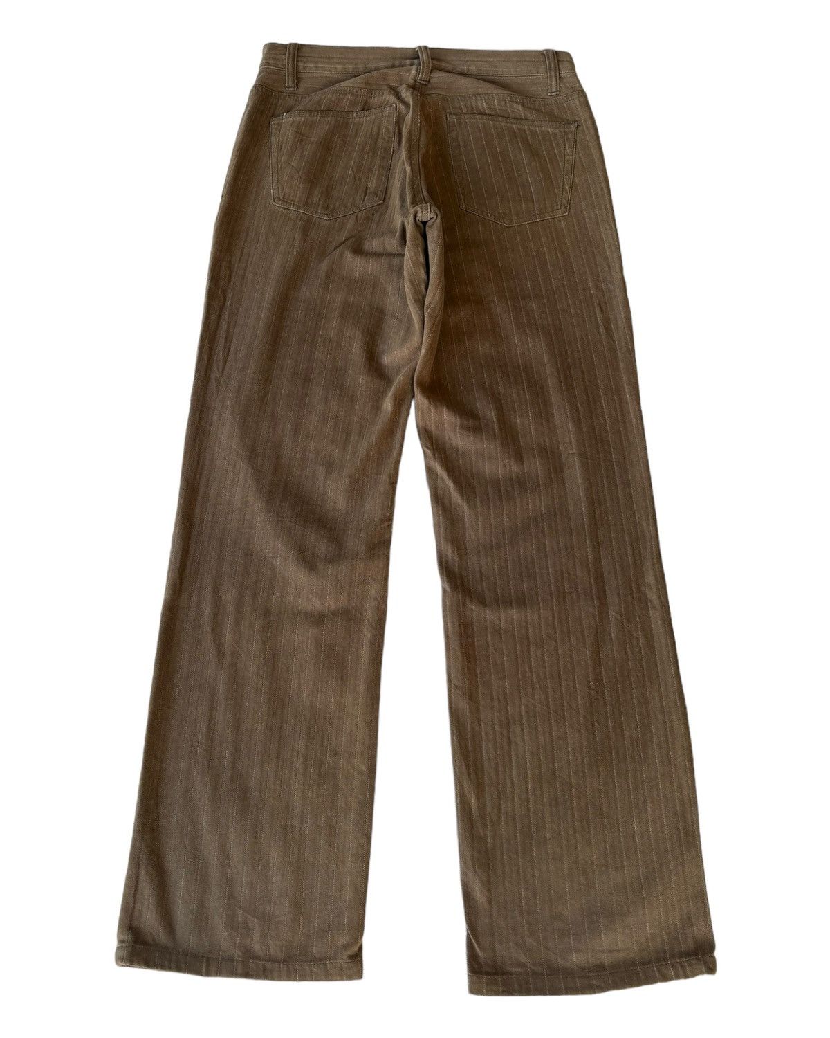 Hysteric Glamour SICK🔥MODERM STRIPE BROWN PANTS Size US 31 - 2 Thumbnail