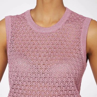 Dolce & Gabbana o1y0925 Sleeveless Sweater in Pink Size XS / US 0-2 / IT 36-38 - 2 Thumbnail