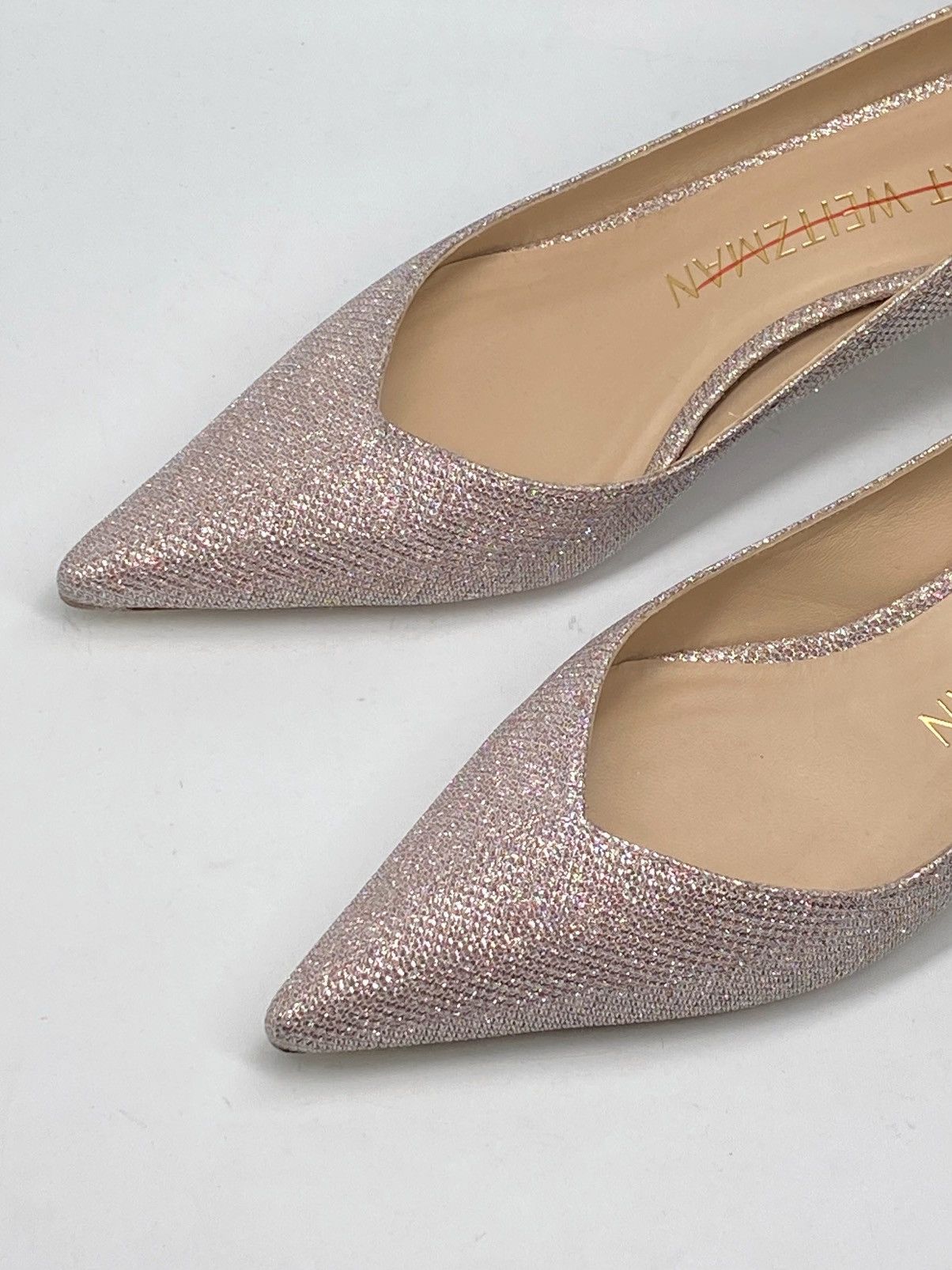 Stuart Weitzman Stuart Weitzman Metallic Kitten-Heel Pumps size 6.5 Size US 6.5 / IT 36.5 - 5 Thumbnail