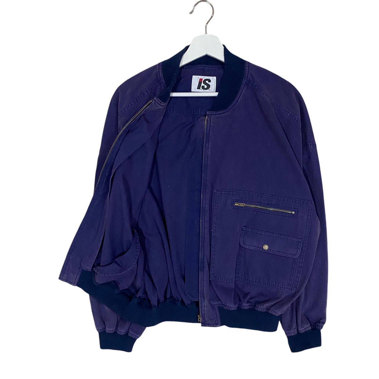 Issey Miyake × Vintage 🔥 VINTAGE 80's ISSEY MIYAKE I.S LOGO BOMBERS JACKET Size US L / EU 52-54 / 3 - 5 Thumbnail