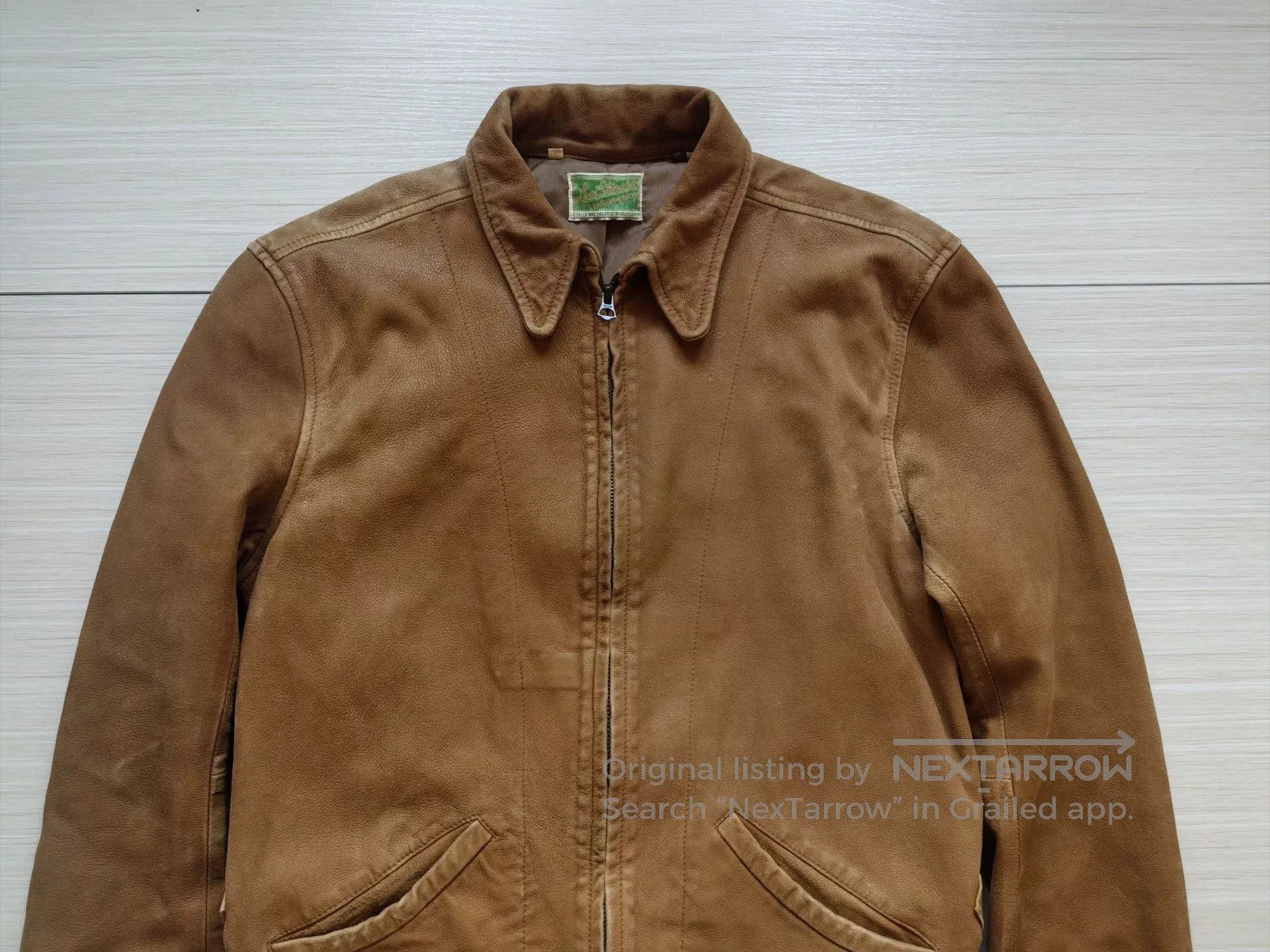 LVC vintage 1930s leather jacket in light brown. Size US S / EU 44-46 / 1 - 5 Thumbnail