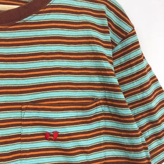 Hang Ten Vtg HANG TEN SURFING Striped Yellow Tag Pocket Tee Shirt Size US M / EU 48-50 / 2 - 5 Thumbnail