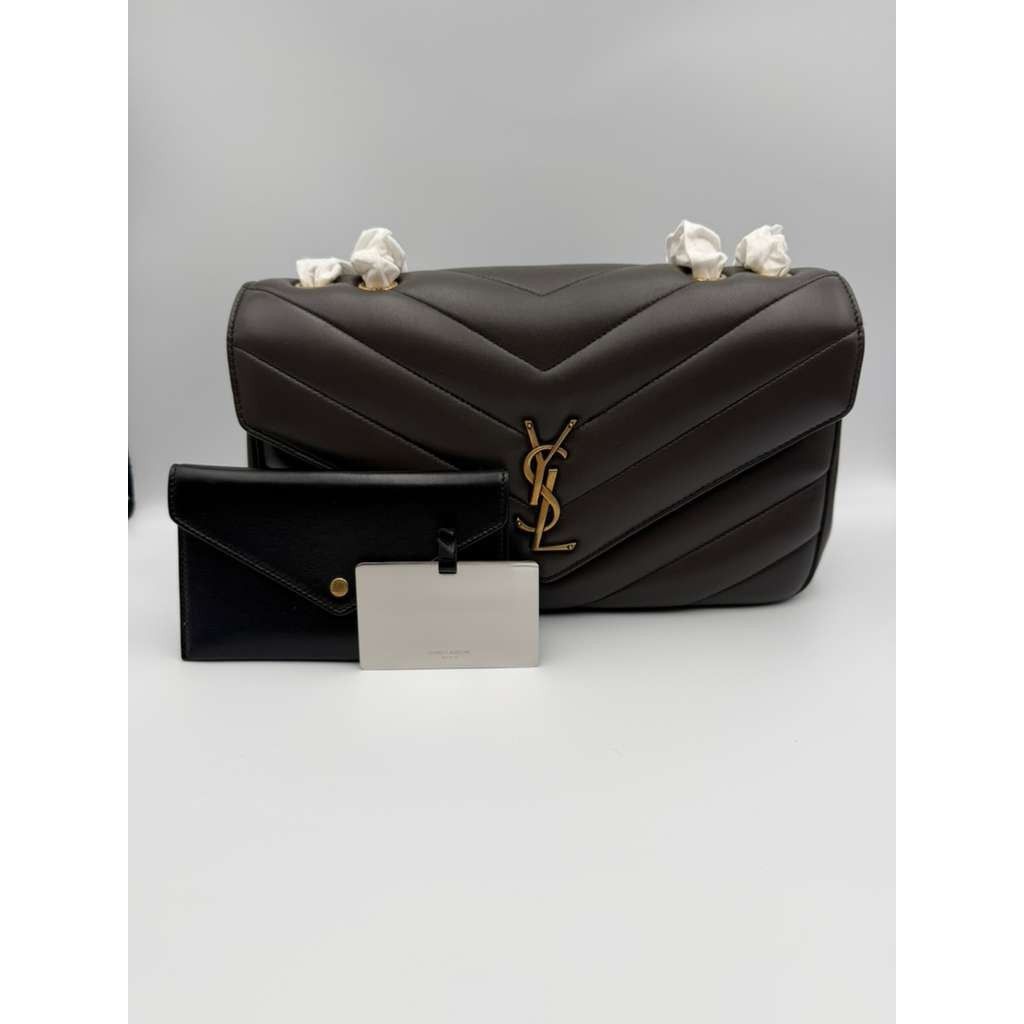 Saint Laurent Paris CC31 Size: OS / YSL Loulou Medium Shoulder Bag in Dark Brown Size ONE SIZE - 8 Thumbnail