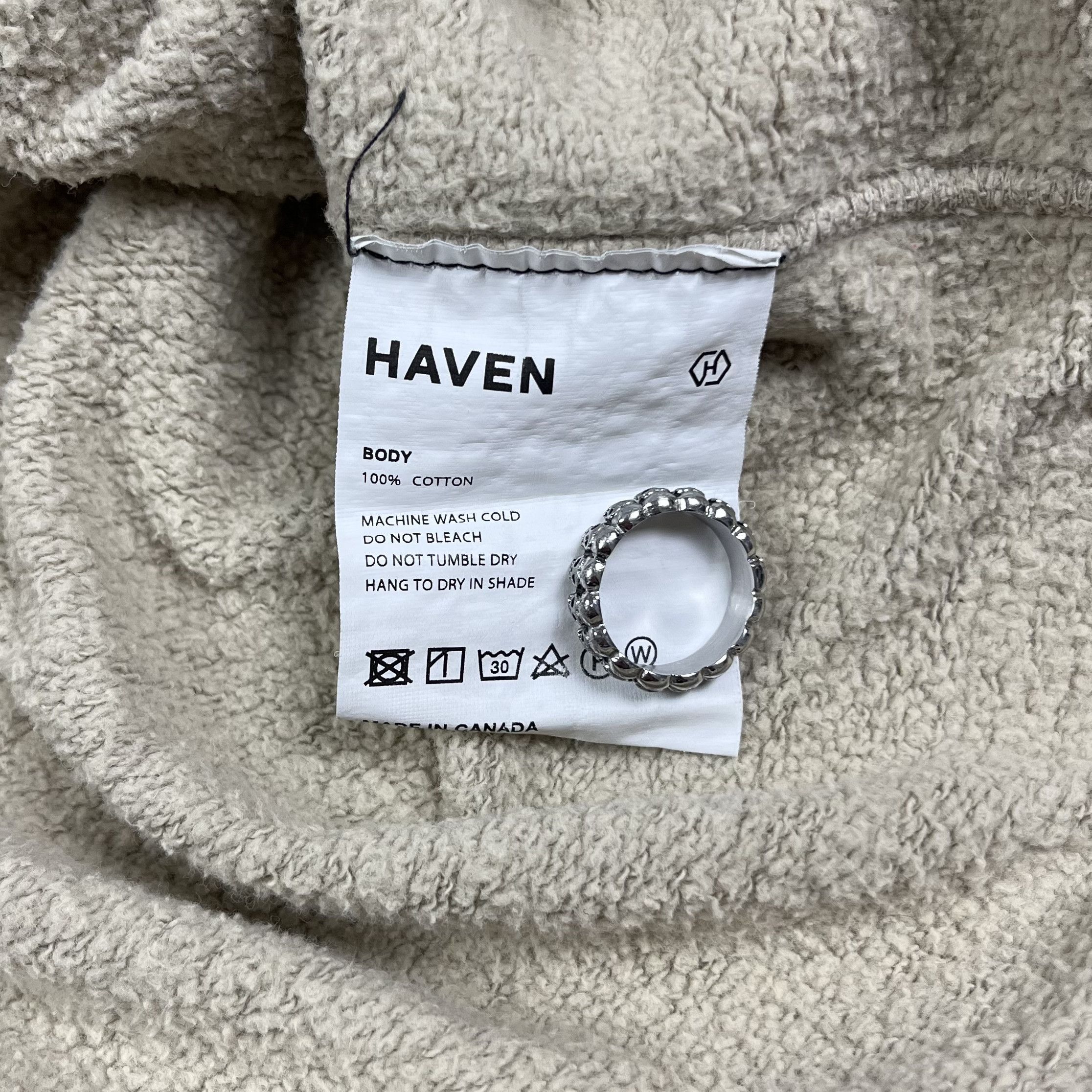 Haven Haven Hoodie Tan Size 02 Medium Made in Canada 100% Cotton Size US M / EU 48-50 / 2 - 6 Thumbnail
