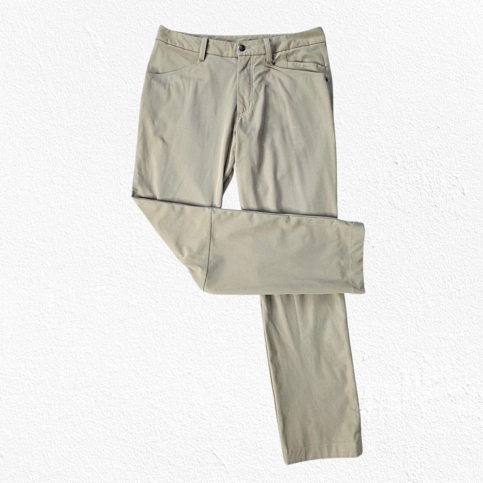 Lululemon Lululemon Khaki ABC Pants Slim Fit Pant Size 32 Size US 32 / EU 48 - 2 Thumbnail