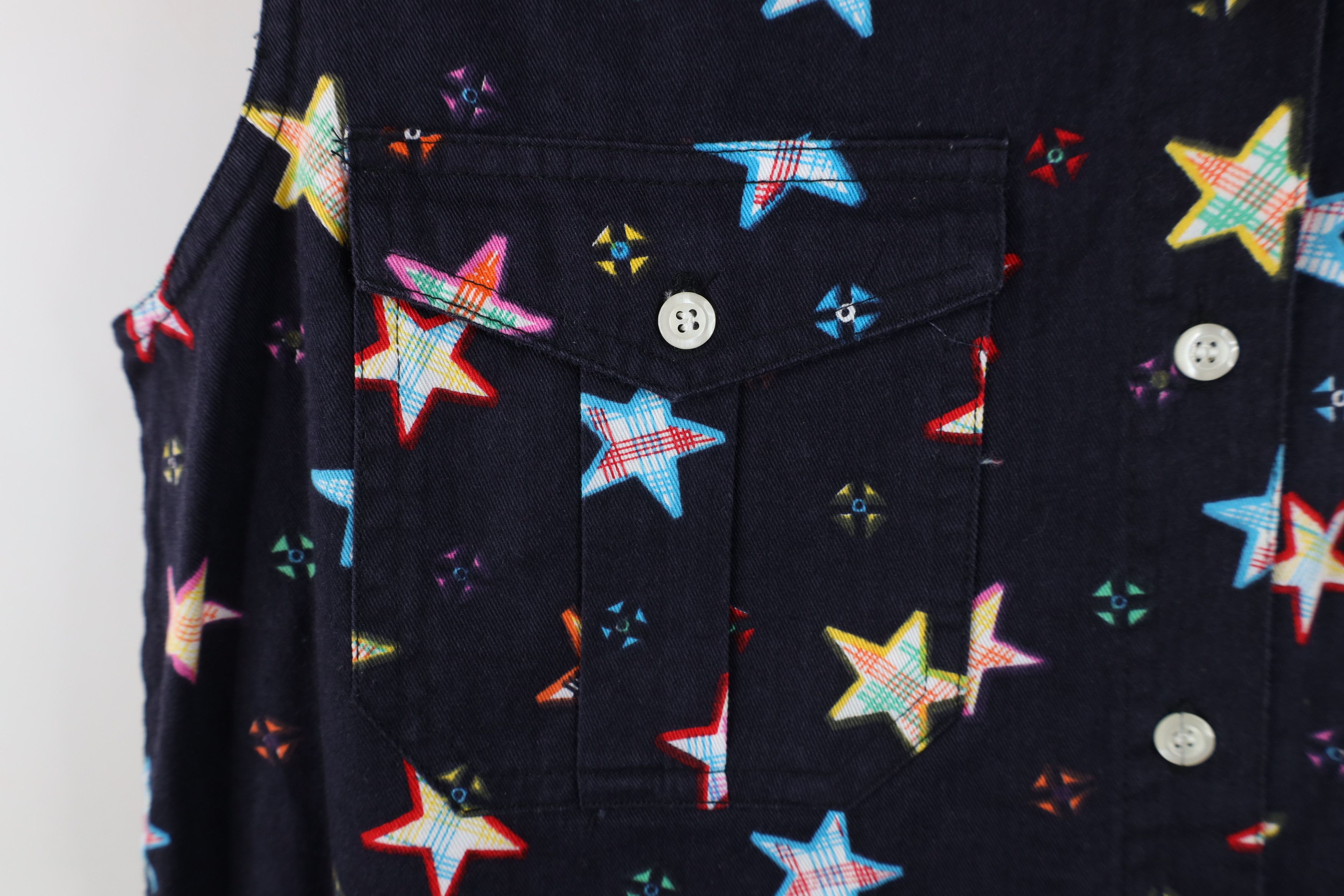 Vintage Deadstock Vintage 90s Streetwear Sleeveless Button Shirt Size M / US 6-8 / IT 42-44 - 5 Thumbnail