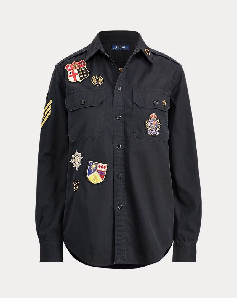 Polo Ralph Lauren Polo Ralph Lauren Patchwork Twill Military Crest Shirt – XS Size XS / US 0-2 / IT 36-38 - 1 Thumbnail