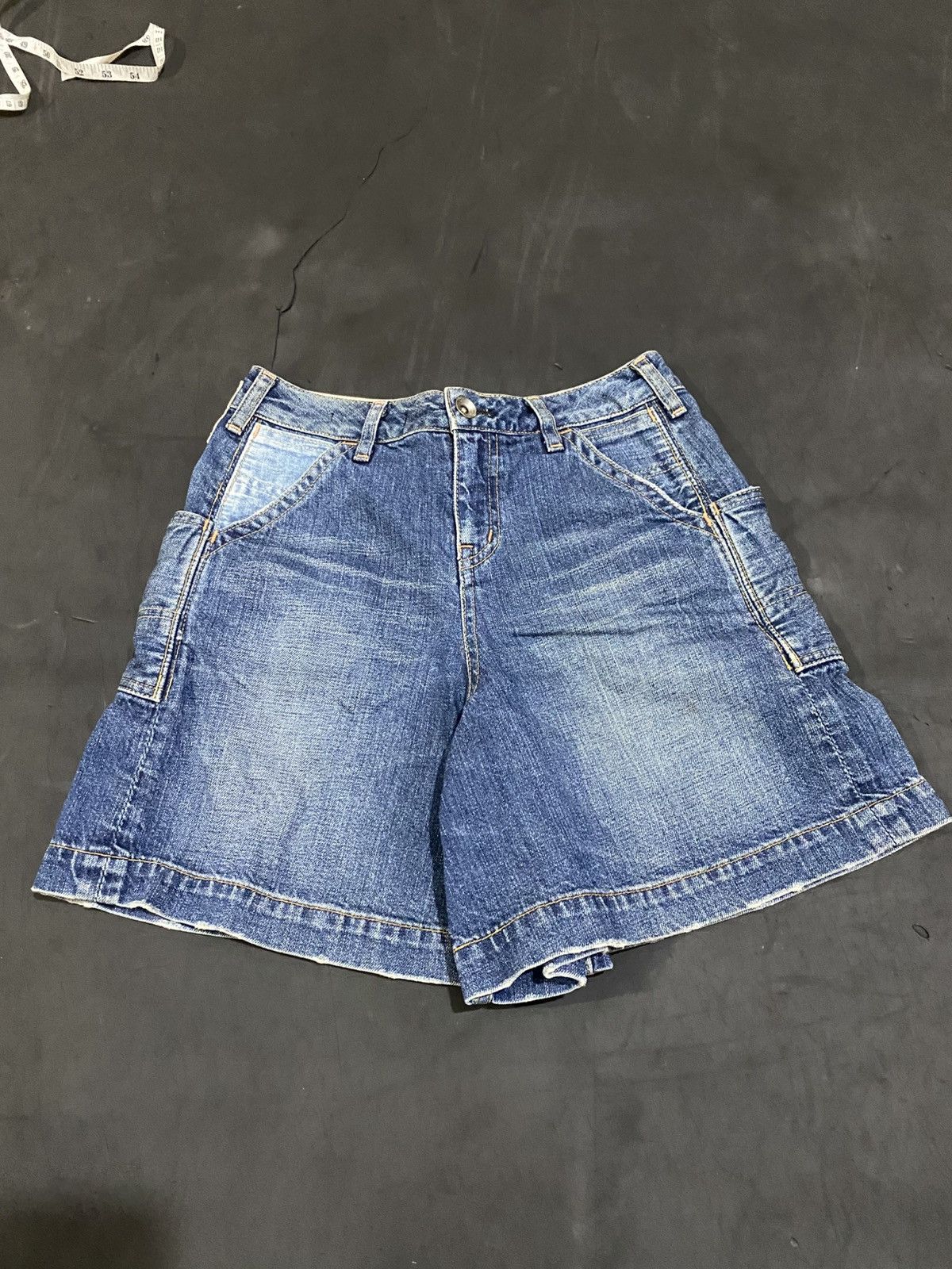 Johnbull 💸BINDINGOFFER💸Johnbull Buckel Short Jeans Pants Size US 27 - 1 Thumbnail