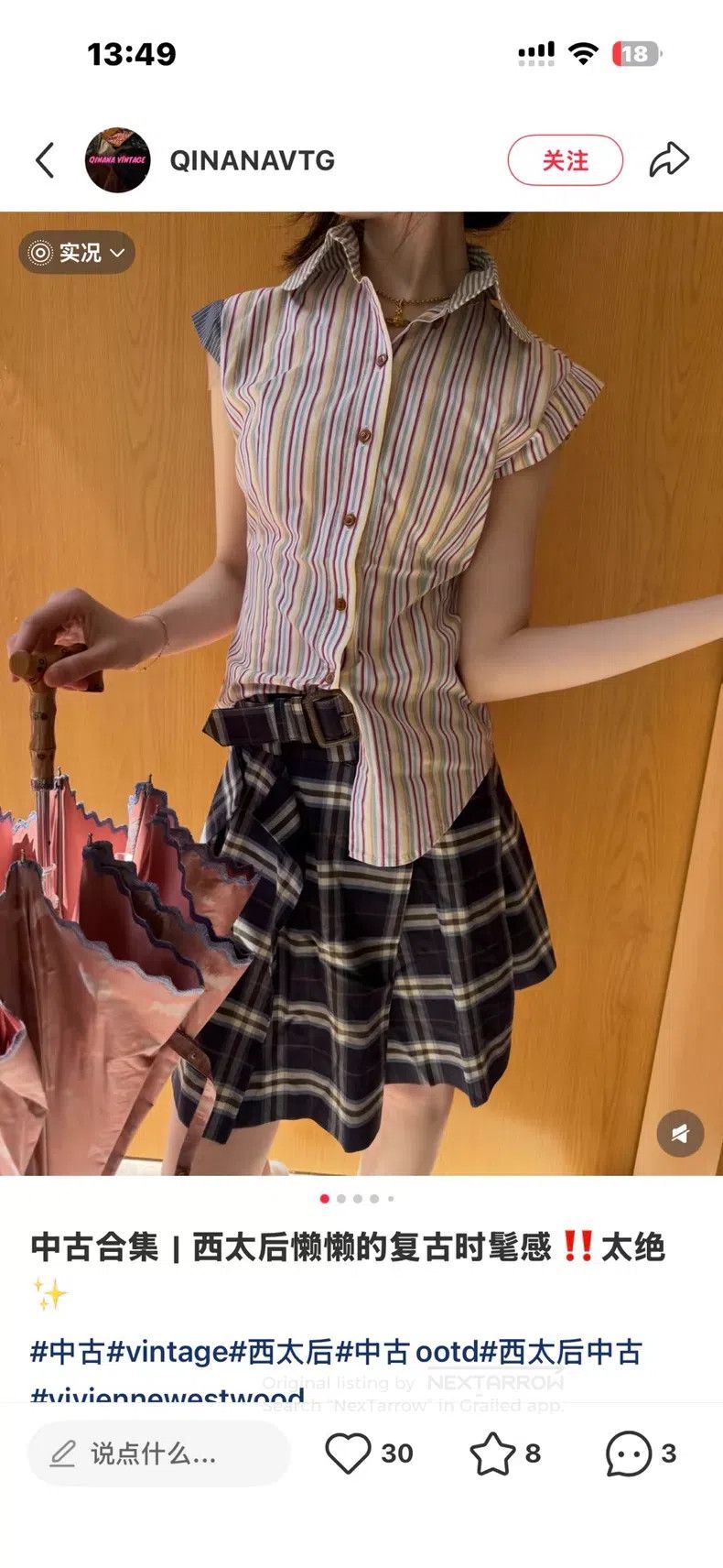 Vivienne Westwood Vivienne Westwood Striped Shirt Size M / US 6-8 / IT 42-44 - 9 Thumbnail
