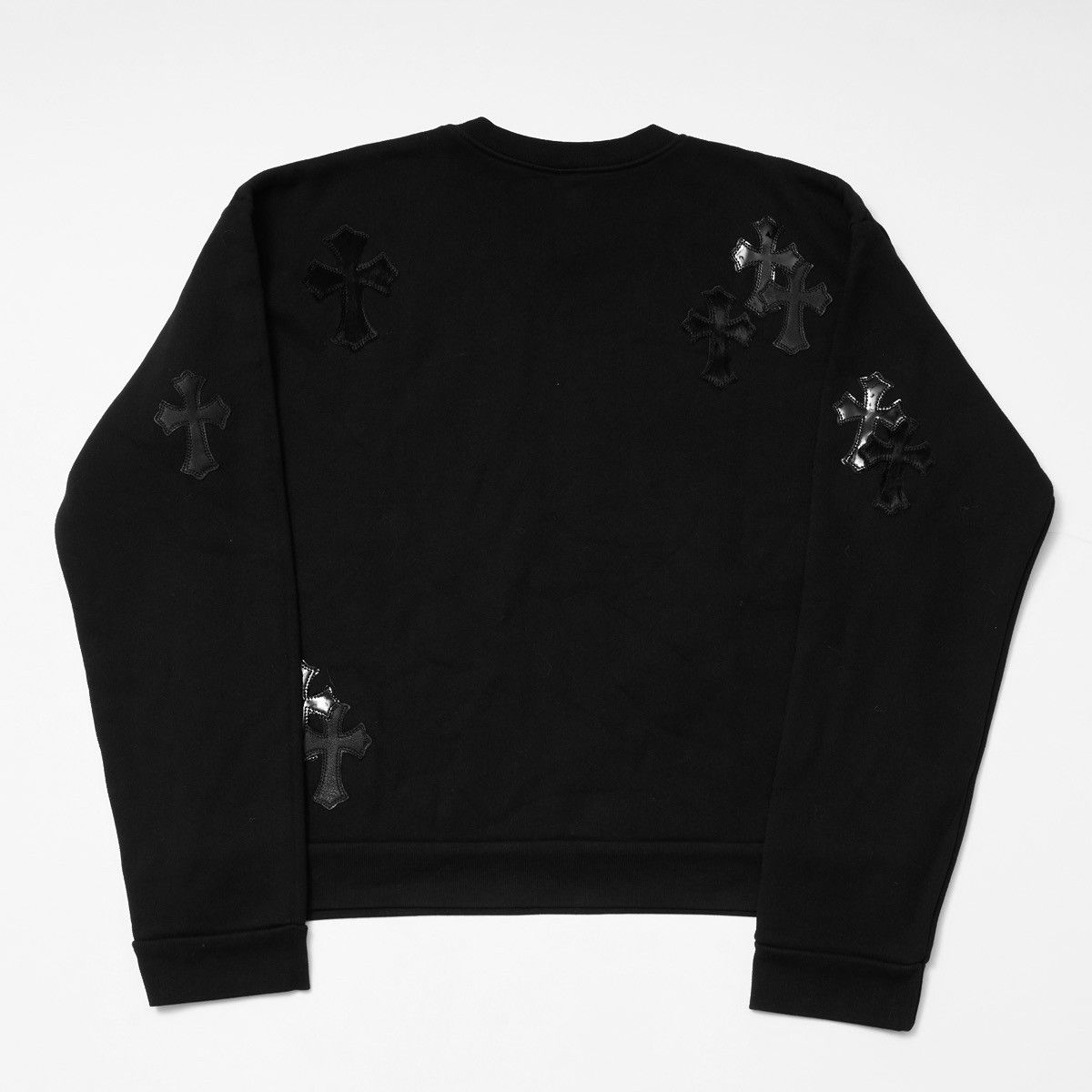 Chrome Hearts CHROME HEARTS PAPER JAM CEMETERY CROSS PATCH BLACK SWEATER BLACK Size US M / EU 48-50 / 2 - 8 Thumbnail