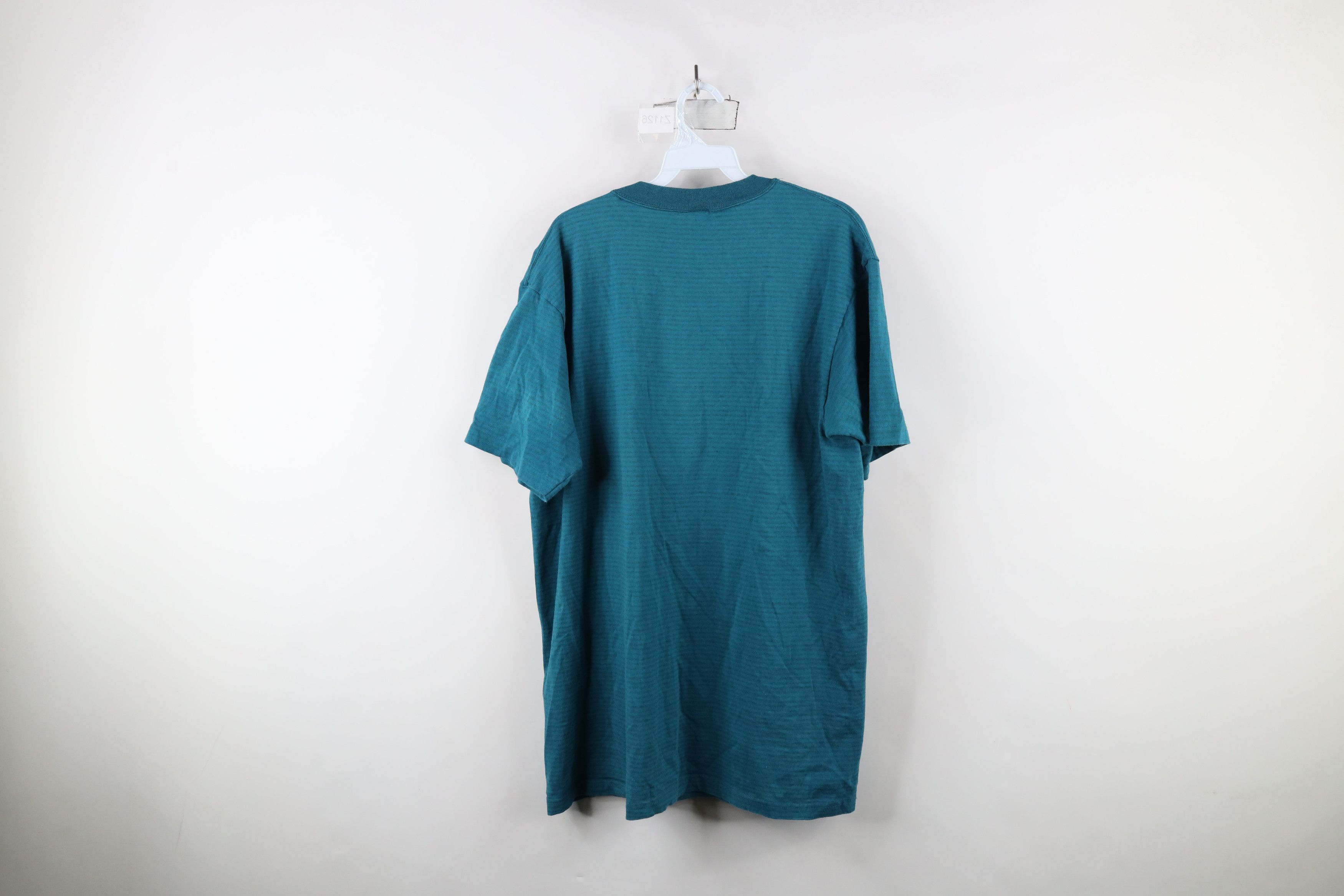 Vintage Vintage 90s Streetwear Striped Pocket T-Shirt Cotton USA Size US L / EU 52-54 / 3 - 7 Thumbnail