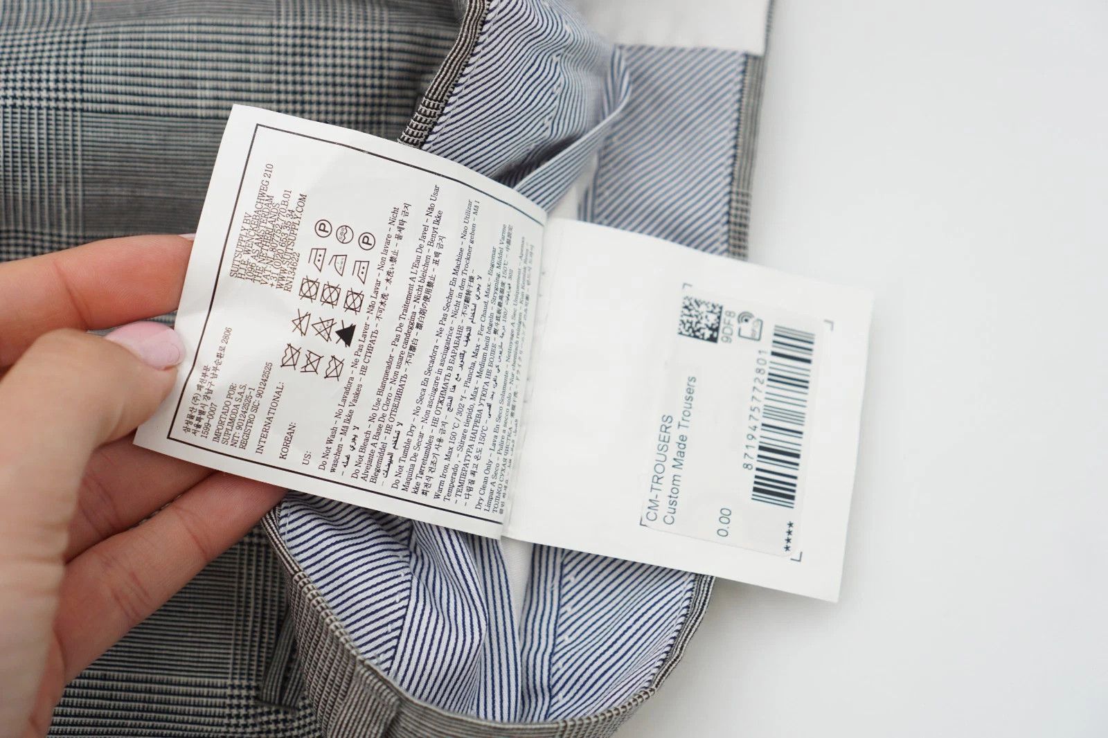 Suitsupply Men Suitsupply Pants Wool & Linen Braddon Gray 102 UK/US42L Size 42L - 9 Thumbnail