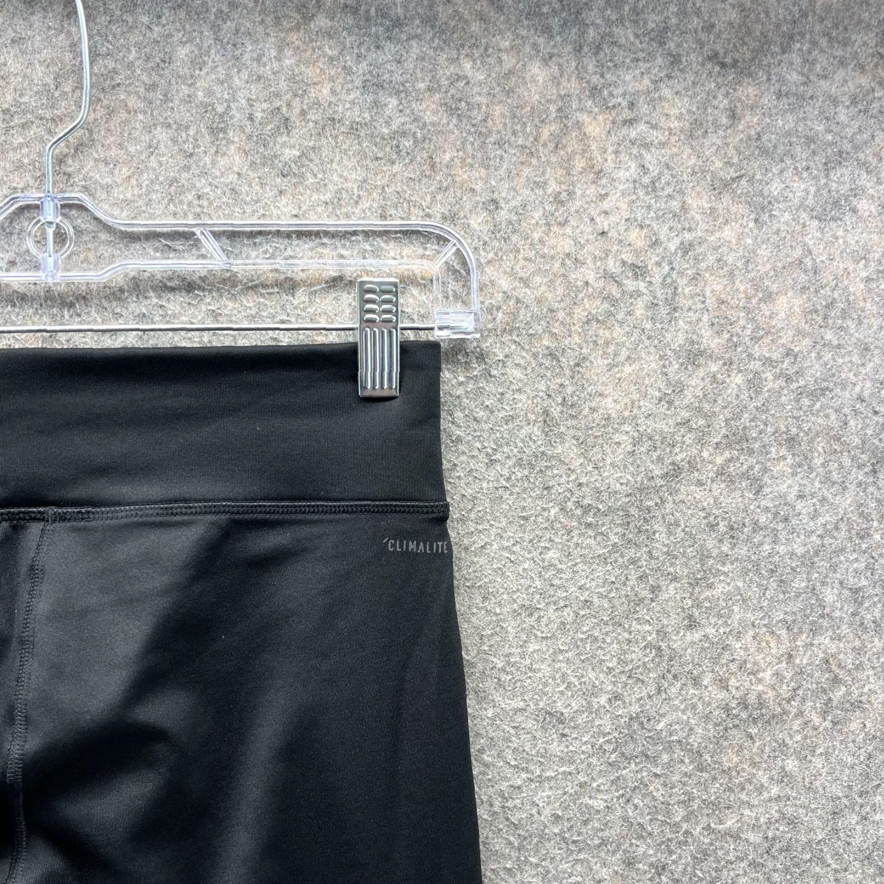 Adidas Adidas Leggings Womens Medium Black Climalite Athletic Spell Out Logo Yoga Gym Size 32" / US 10 / IT 46 - 4 Thumbnail