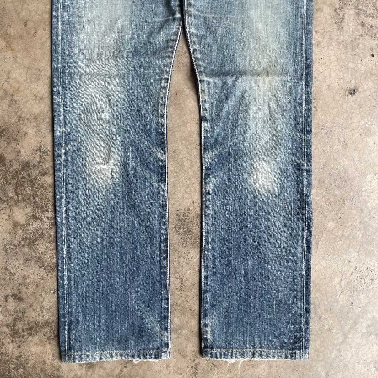 Edwin 🔥Vintage Edwin 503 Stoned Washed Ripped Distress Denim Jeans Size US 29 - 3 Thumbnail