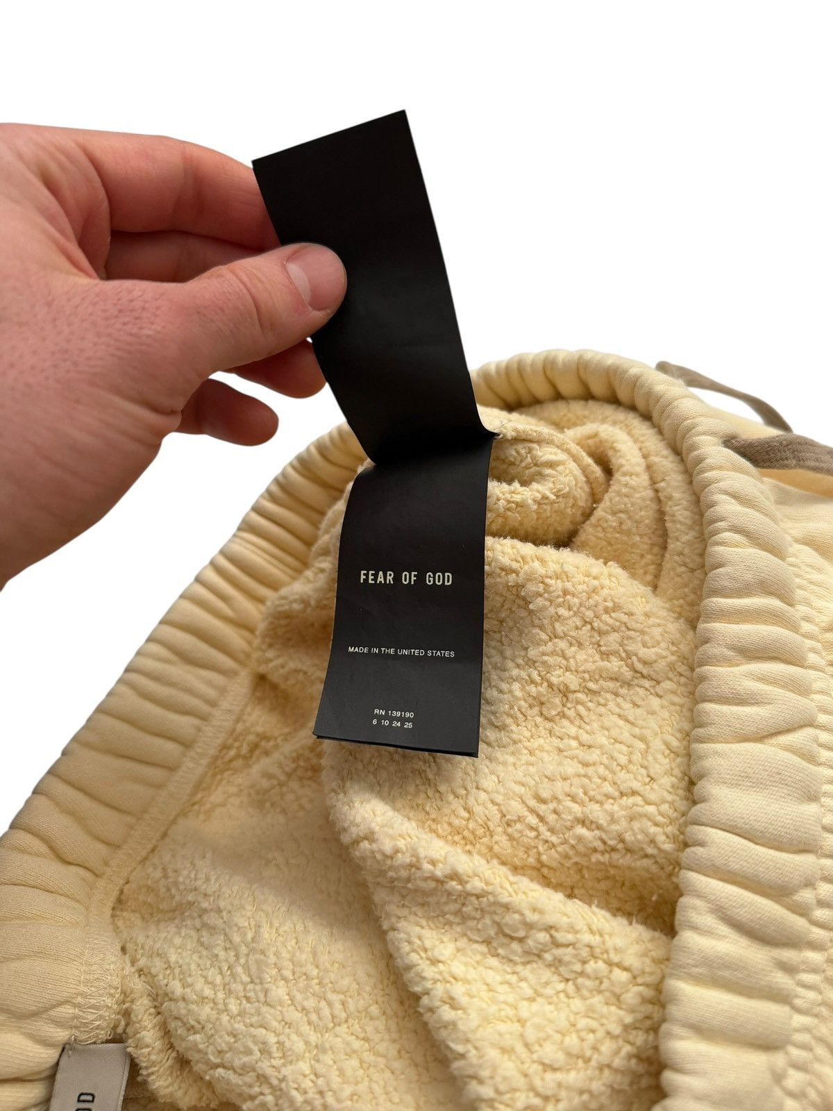 Fear of God × RRR-123 RRR123 Fear Collab Pale Yellow Sweatpants Size US 30 / EU 46 - 8 Thumbnail