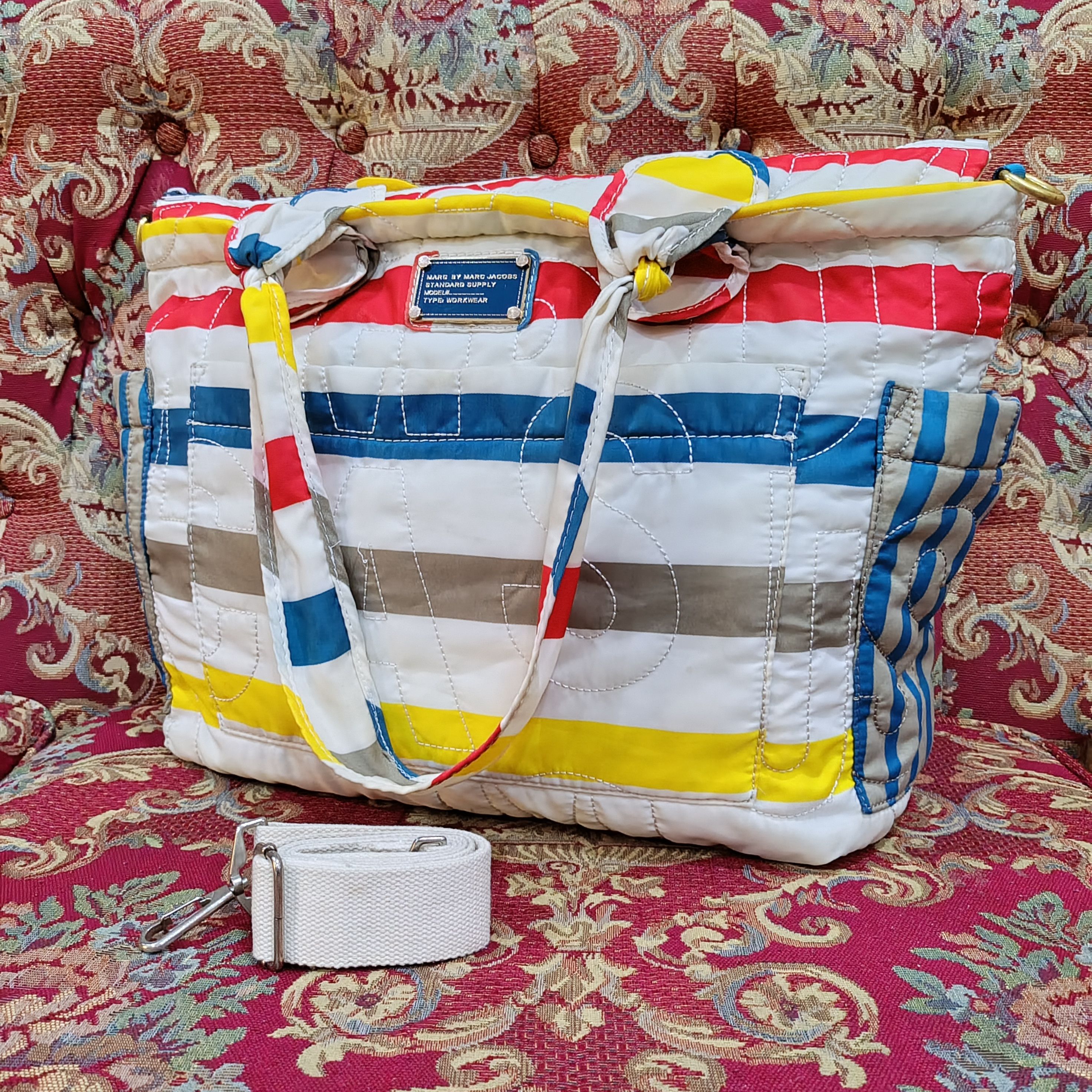 Marc by Marc Jacobs Marc By Marc Jacobs Multicolor Quilted Tote Bag Size ONE SIZE - 3 Thumbnail
