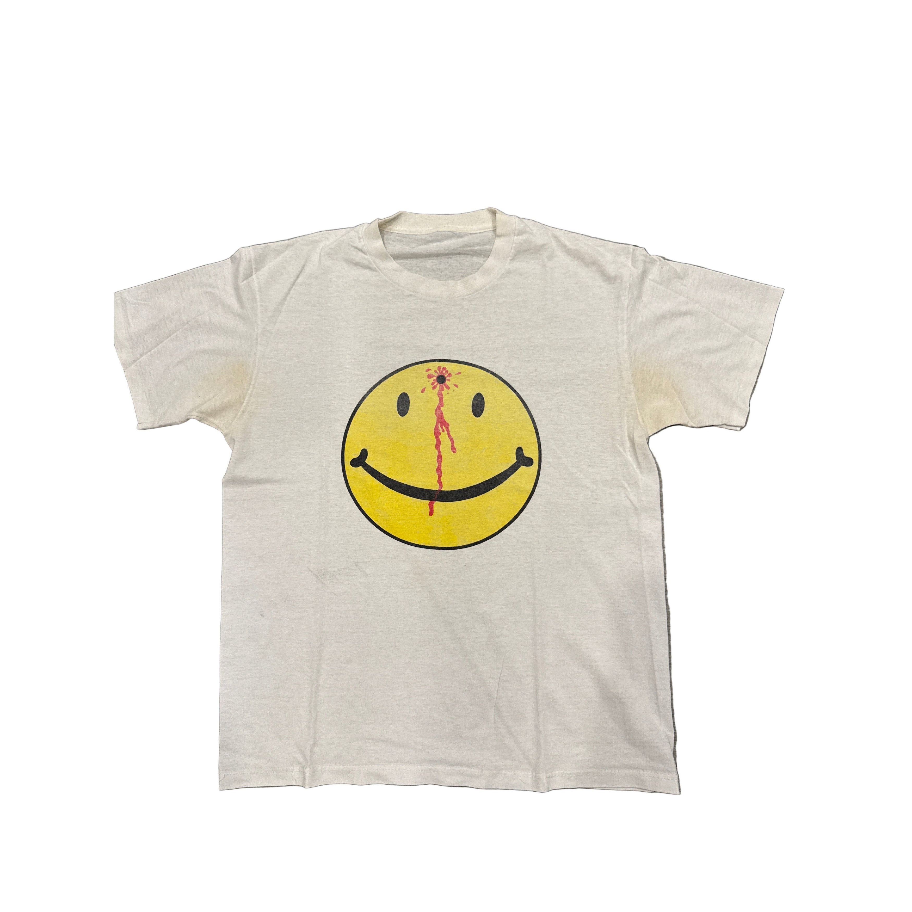 Other 90s Hole in Head Smiley Vintage White Blood Medium T-Shirt Size US M / EU 48-50 / 2 - 1 Thumbnail