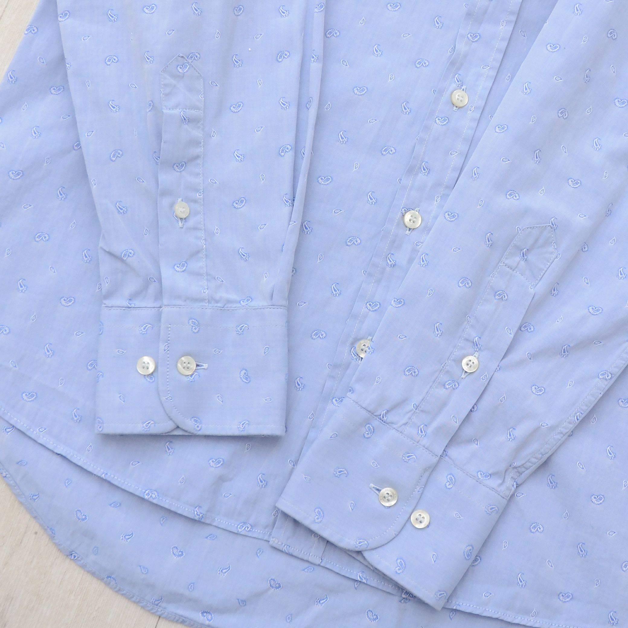 Eton Rare ETON Paisley All Over Printed Long Sleeve Button Shirt Size US M / EU 48-50 / 2 - 9 Thumbnail