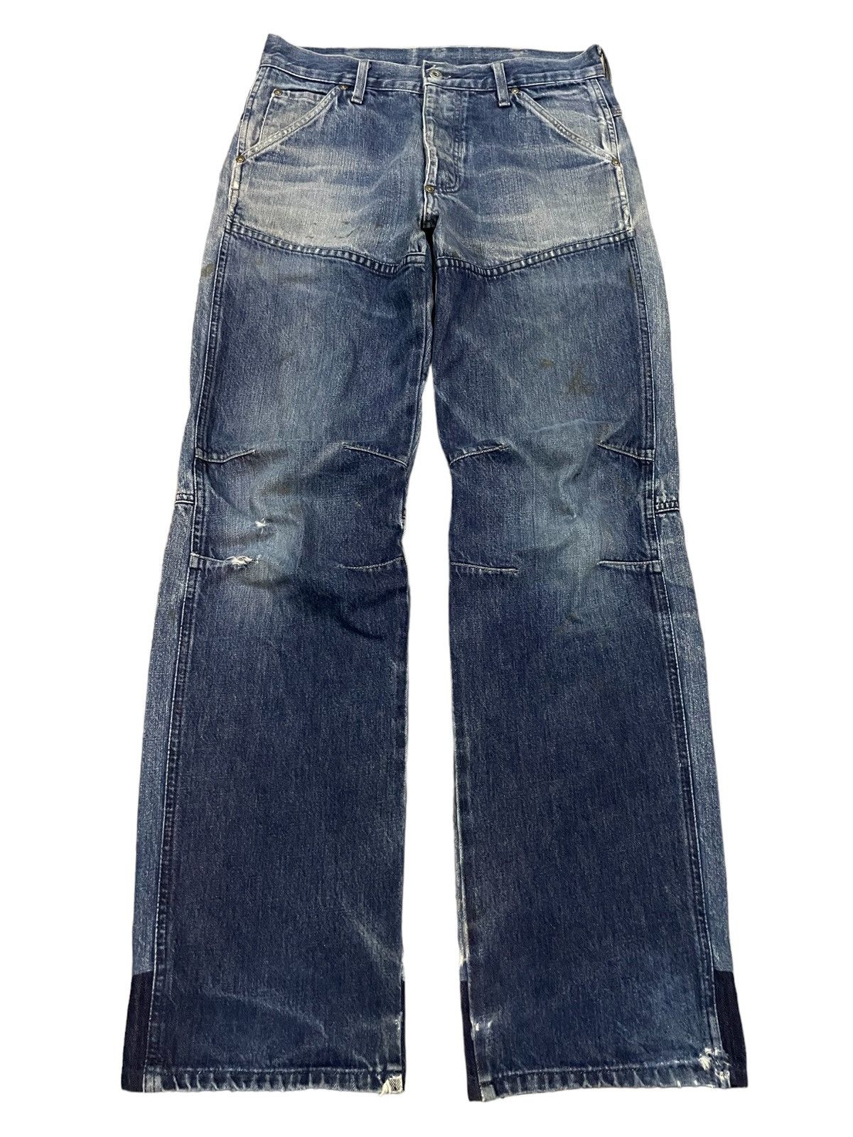 G-Star Vintage G-Star Two Tone Avant Garde Style Loose Baggy Jeans Size US 31 - 1 Thumbnail