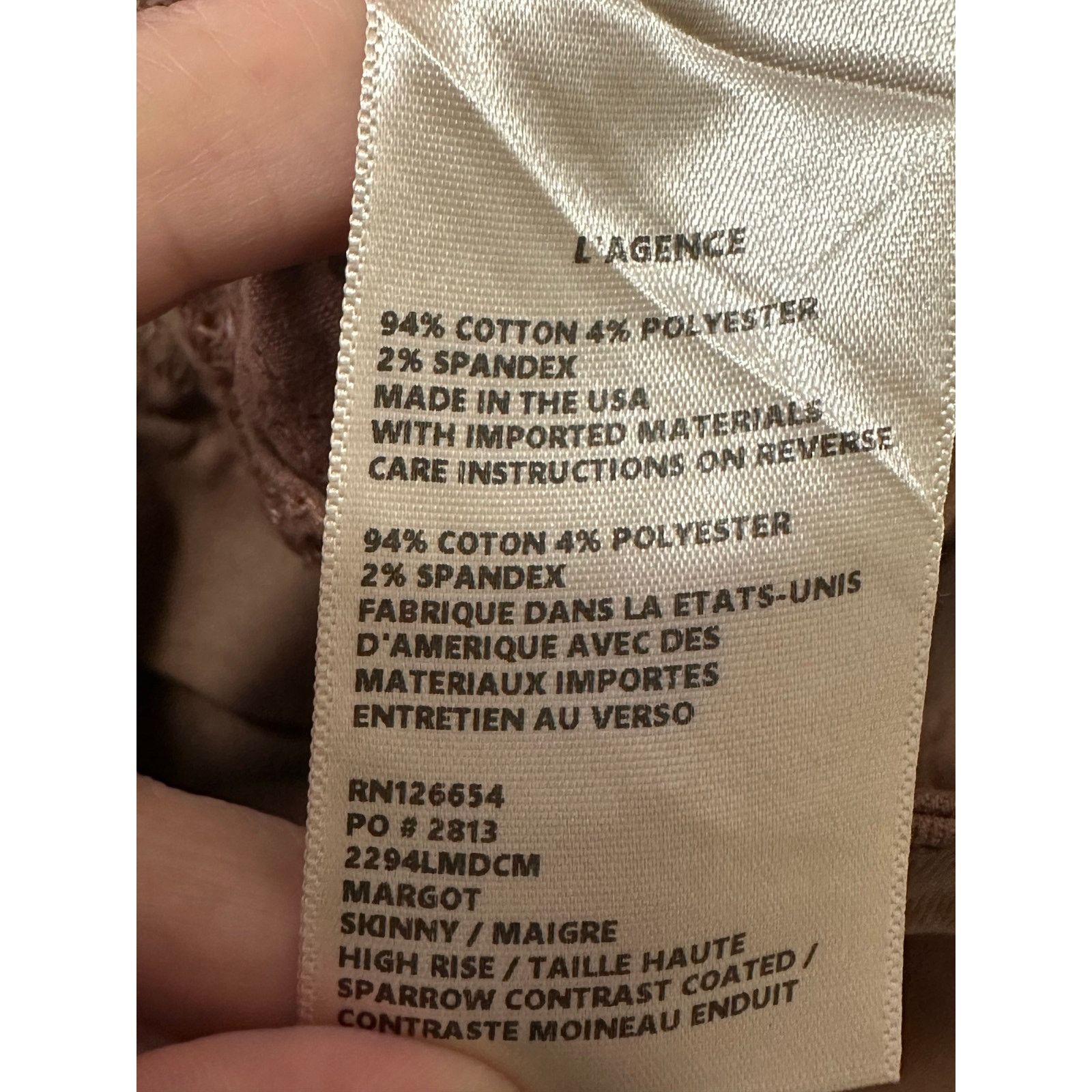 L'AGENCE L'Agence brown coated skinny jeans size 2 Size 26" / US 2 / IT 38 - 5 Thumbnail