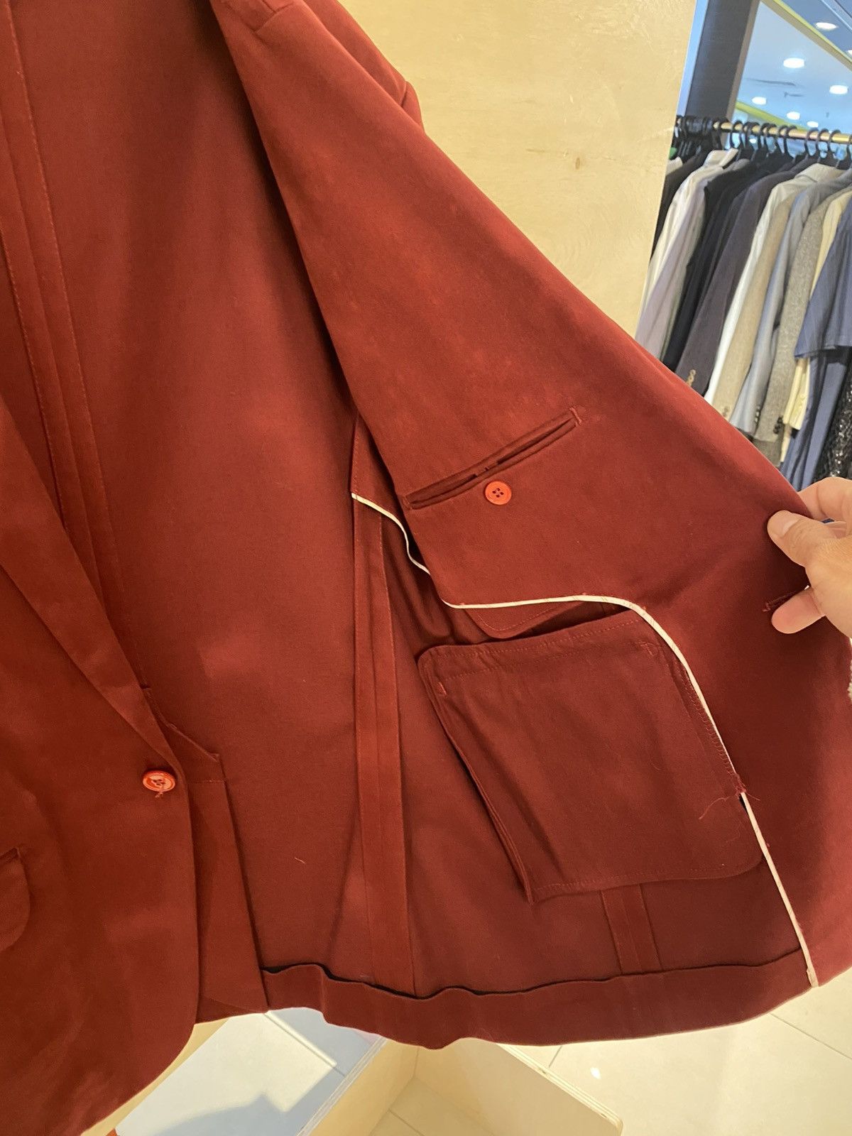 Carven Carven Paris Red/Burgundy Blazer Size 52 Size 52R - 4 Thumbnail