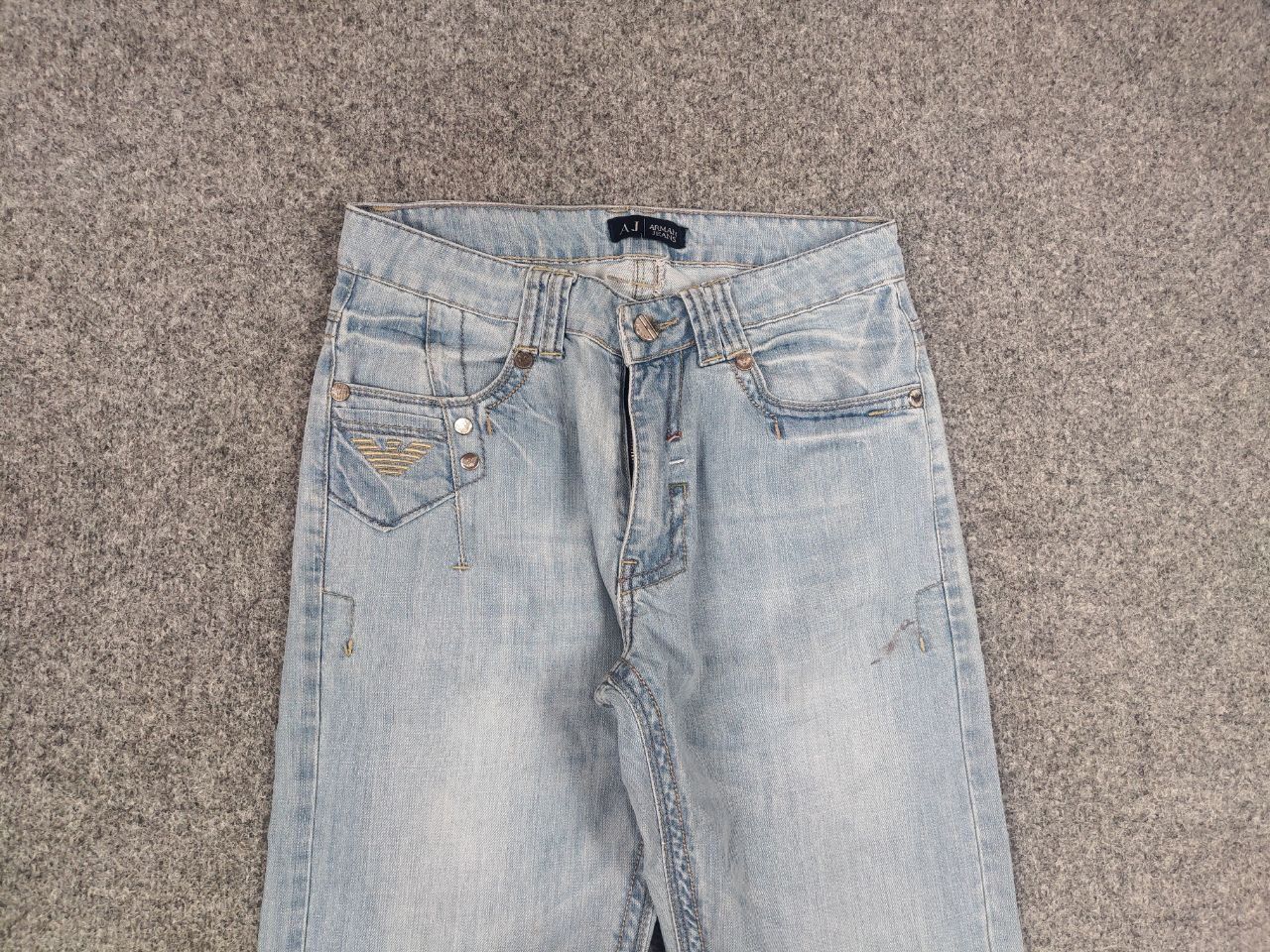 Emporio Armani Vintage Emporio Armani Y2K Style Metal logo Blue denim Jeans Size US 32 / EU 48 - 3 Thumbnail