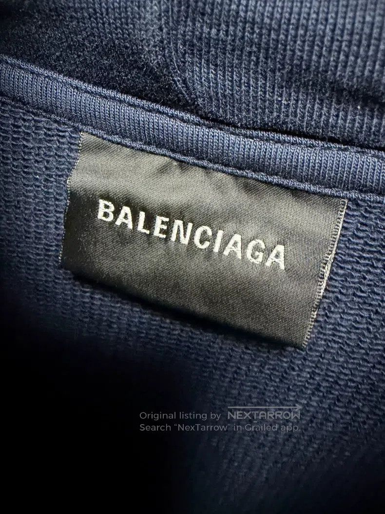Balenciaga Balenciaga Tape Logo Hoodie Size US XS / EU 42 / 0 - 3 Thumbnail