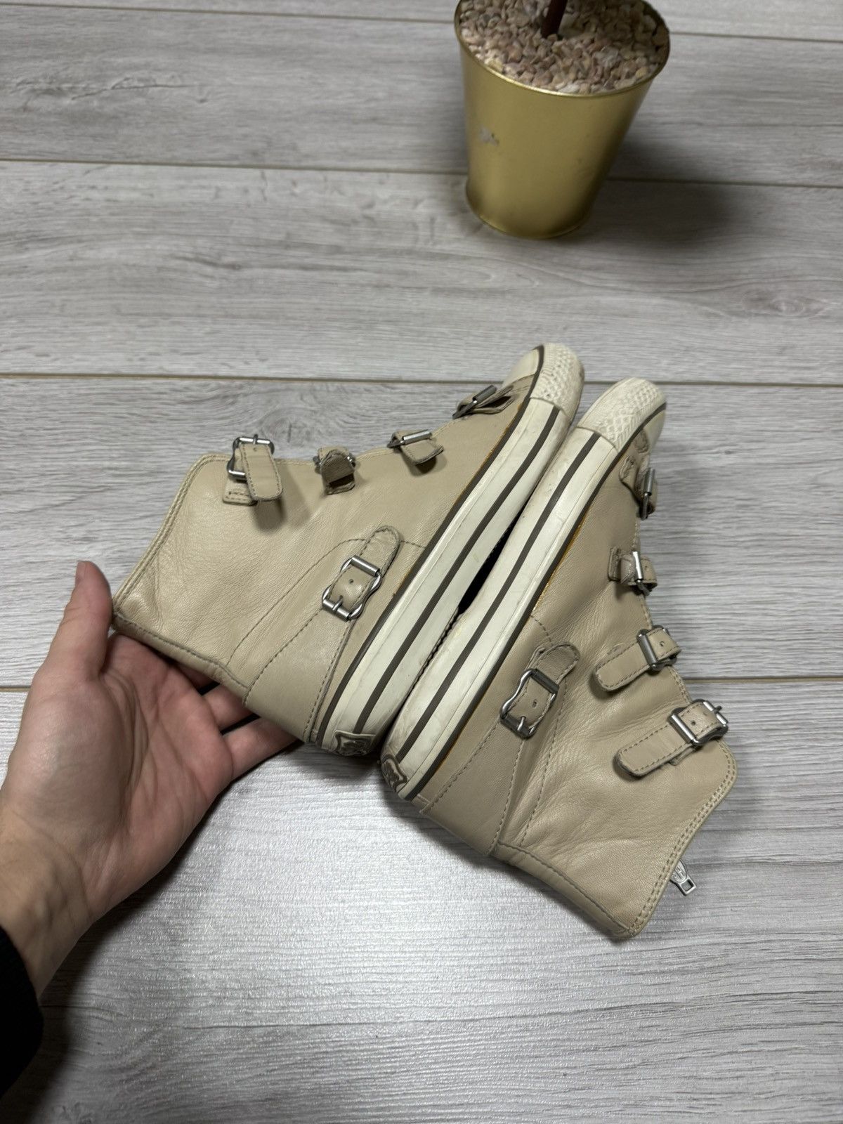 ASH ASH leather zip high sneakers boots shoes vintage Size US 7 / IT 37 - 6 Thumbnail