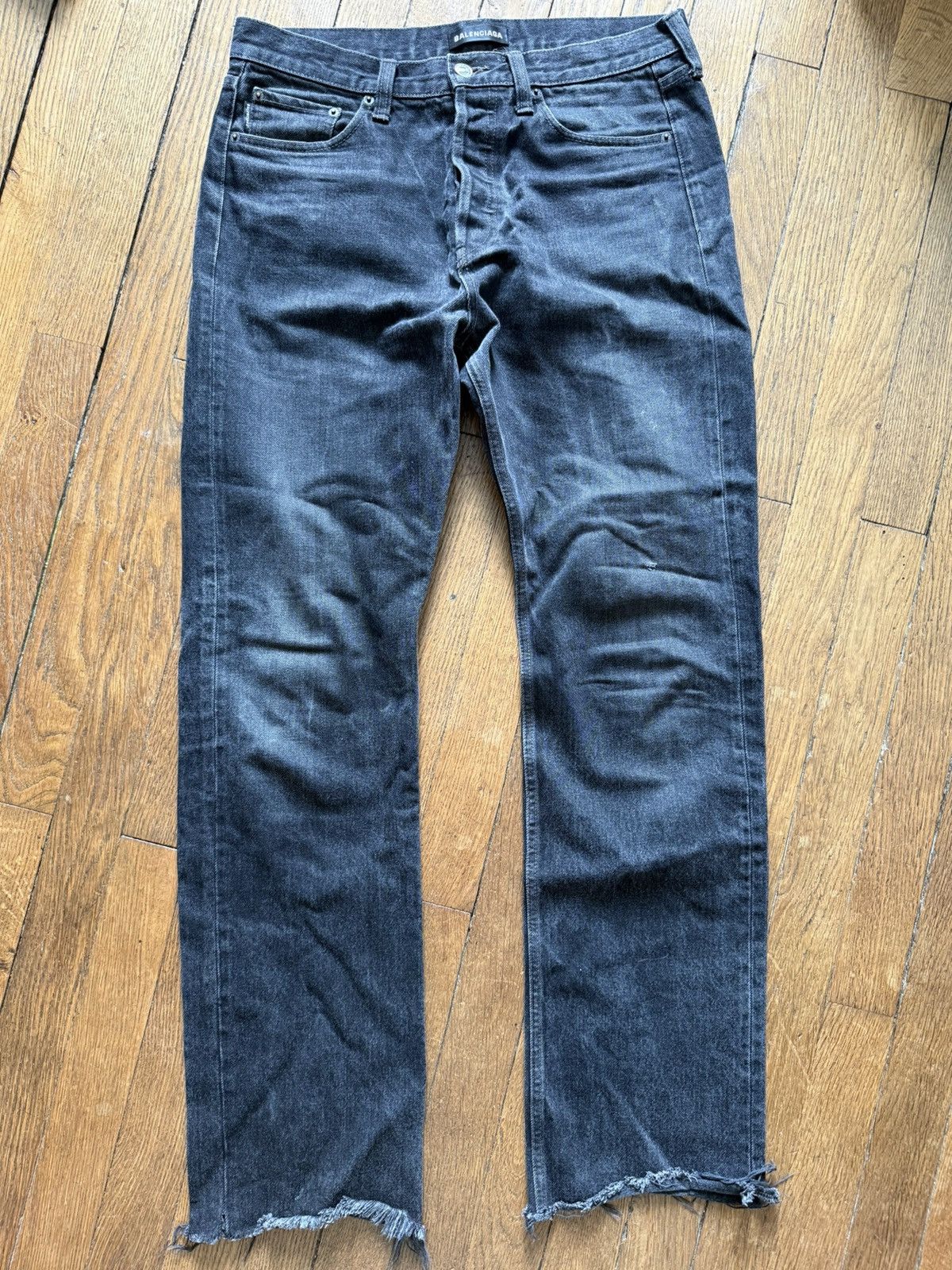 Balenciaga Balenciaga Heel Drag Denim Size US 31 - 1 Thumbnail