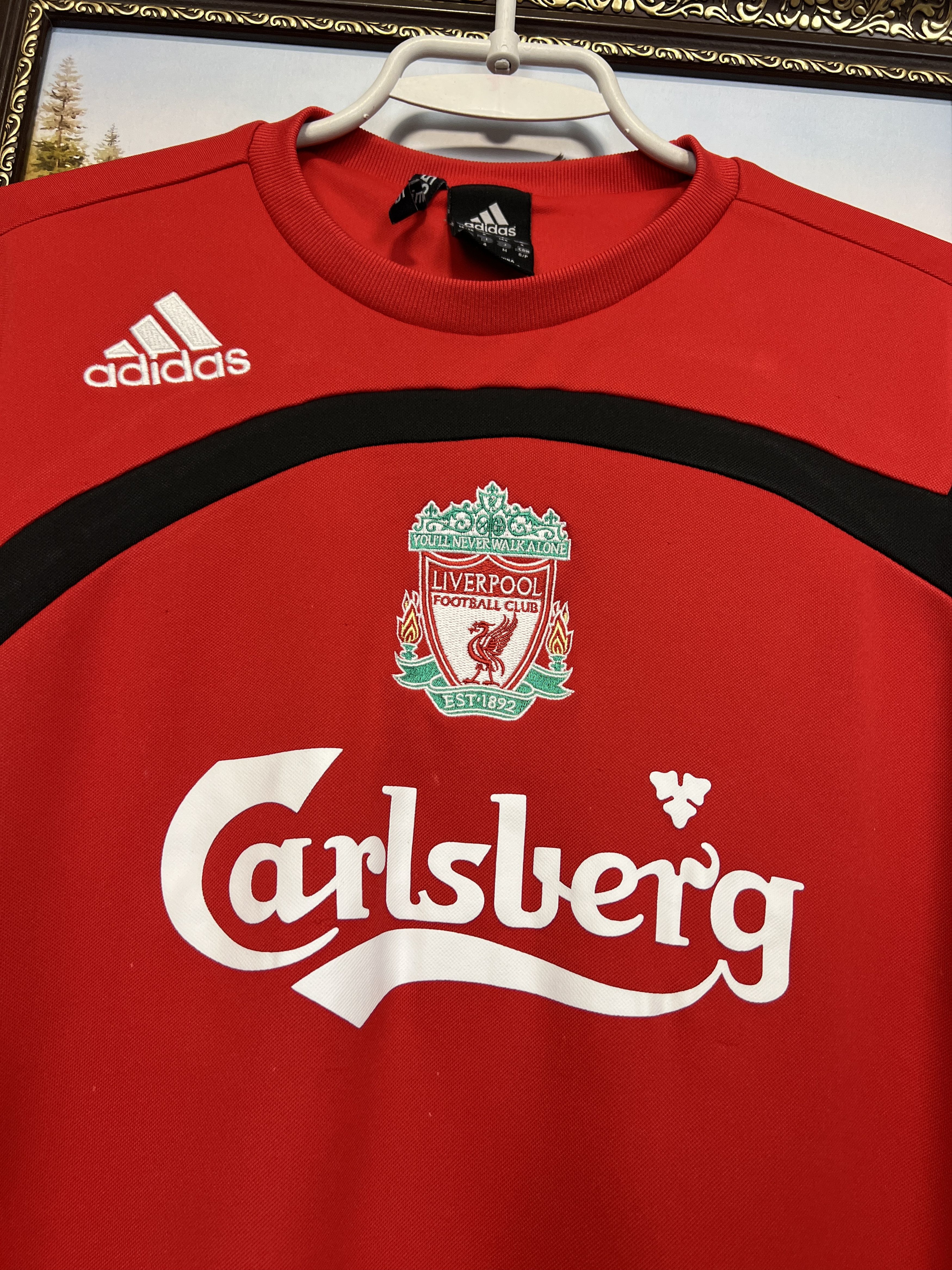 Adidas Liverpool Football Sweatshirt Soccer Track Top Jacket Size US S / EU 44-46 / 1 - 3 Thumbnail