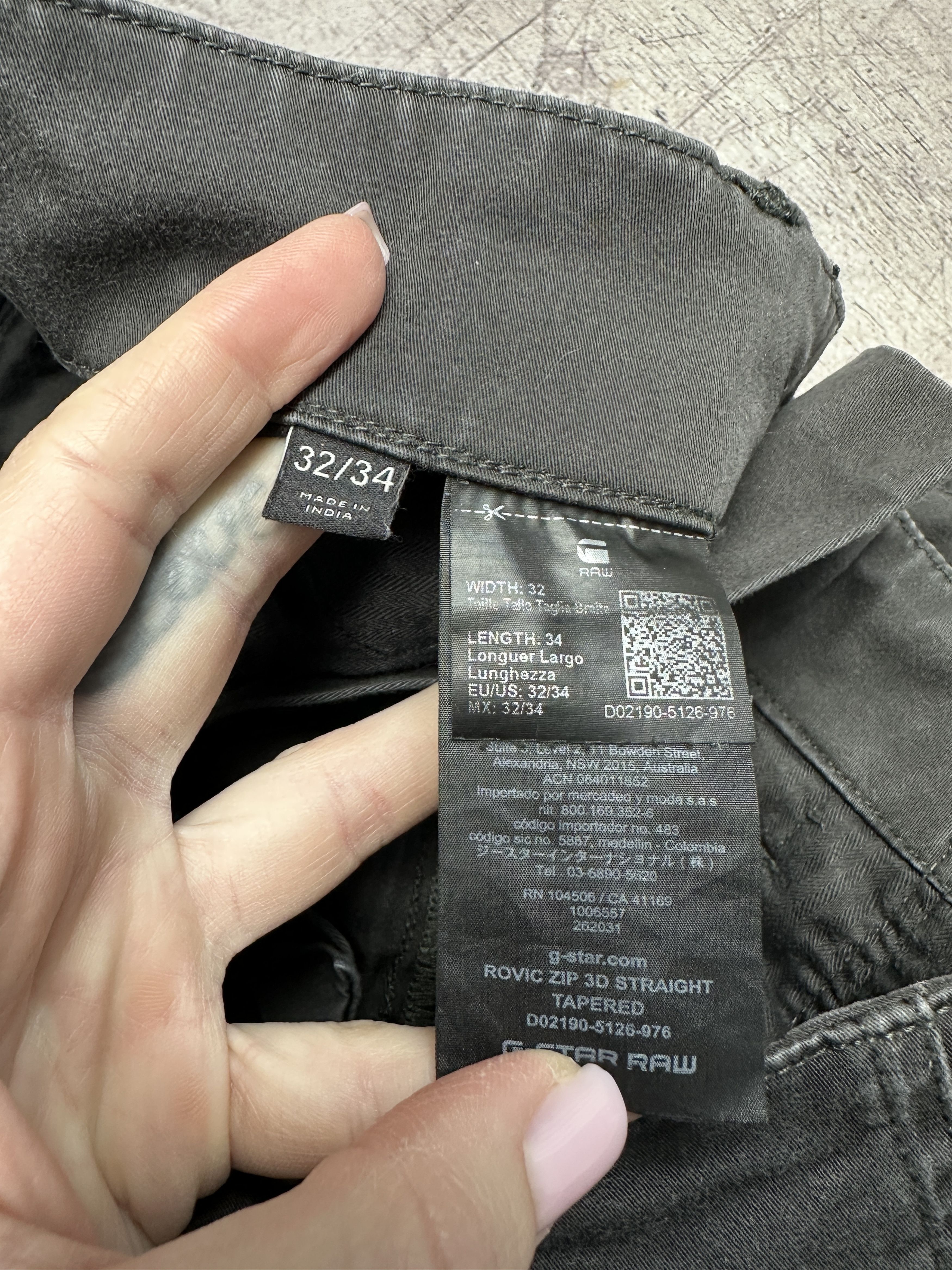 G-Star G Star Raw Mens Rovic Zip 3D Straight Tapered Cargo Pants Size US 32 / EU 48 - 5 Thumbnail