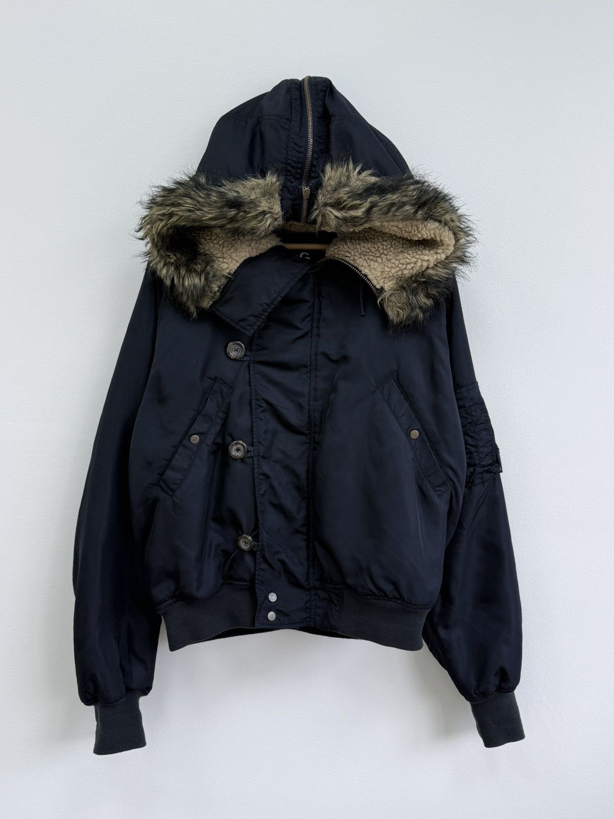 Dolce & Gabbana Archive Dolce & Gabbana Fur Hood Bomber Jacket Size US L / EU 52-54 / 3 - 1 Thumbnail