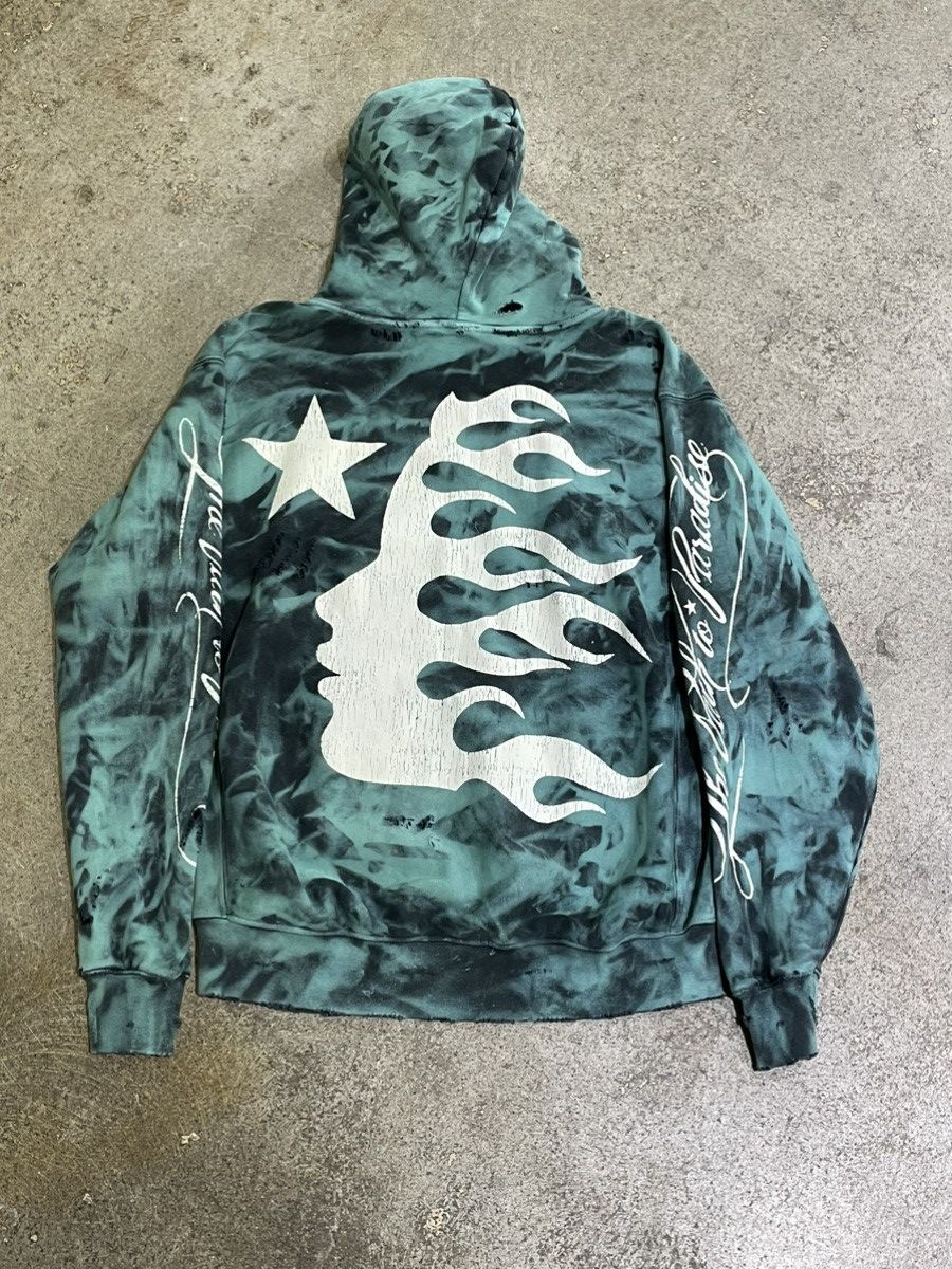 HELLSTAR Hellstar Marble Paradise Hoodie Green Size US XXL / EU 58 / 5 - 4 Thumbnail