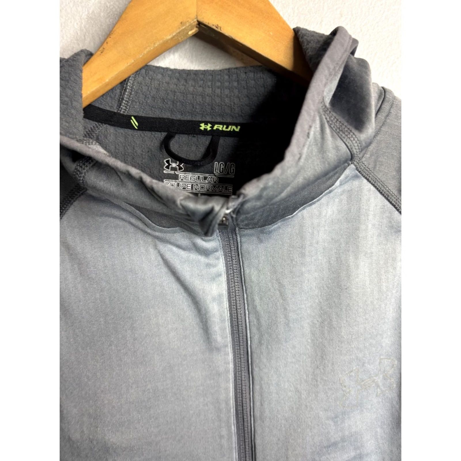 Under Armour Under Armour Hoodie Mens L Gray 1/4 Zip Run AllSeasonGear Pullover Lightweight Size US L / EU 52-54 / 3 - 4 Thumbnail