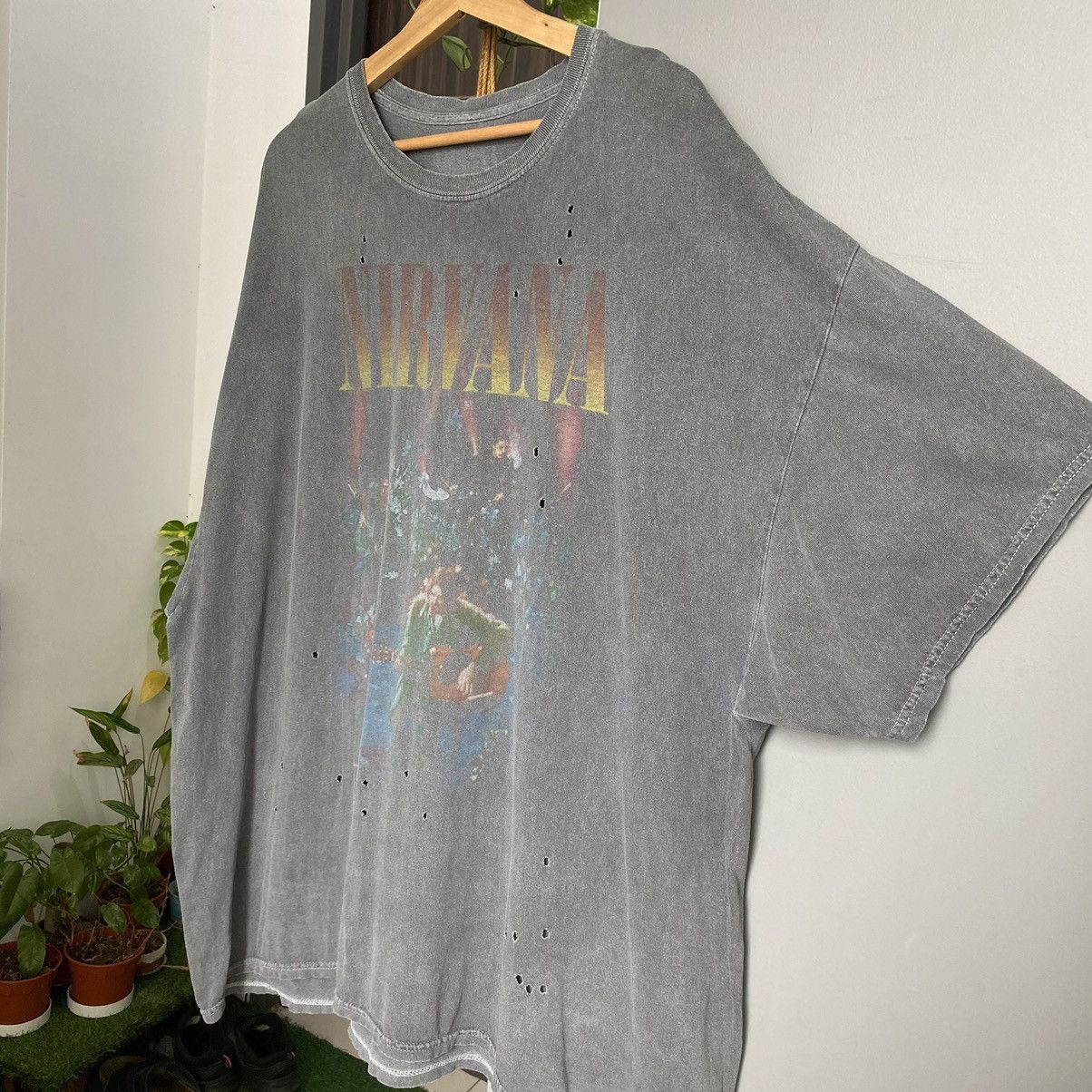 Nirvana Thrashed Faded Nirvana Kurt Cobain ERD GRUNGE OVERSIZED TEE Size US XXL / EU 58 / 5 - 5 Thumbnail