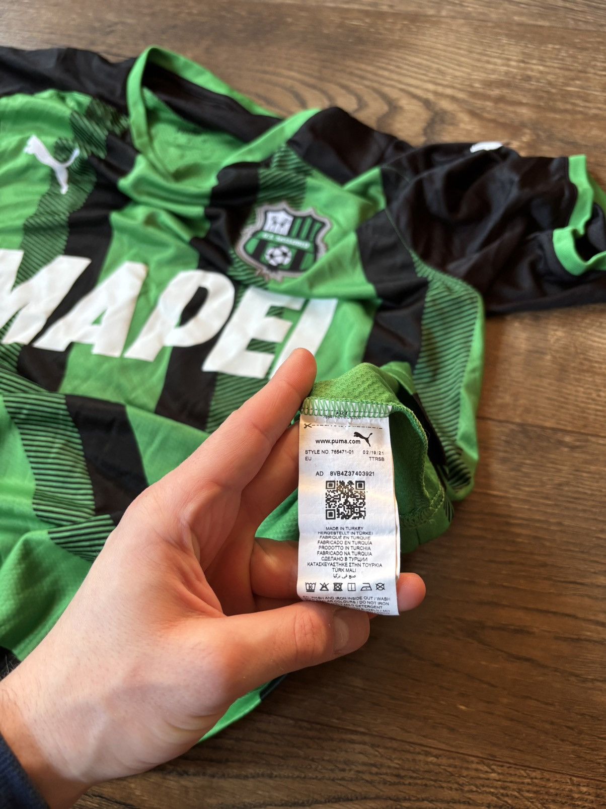 Puma U.S. Sassuolo Calcio #7 Boga - Puma 2021-2022 Official Home Size US L / EU 52-54 / 3 - 8 Thumbnail