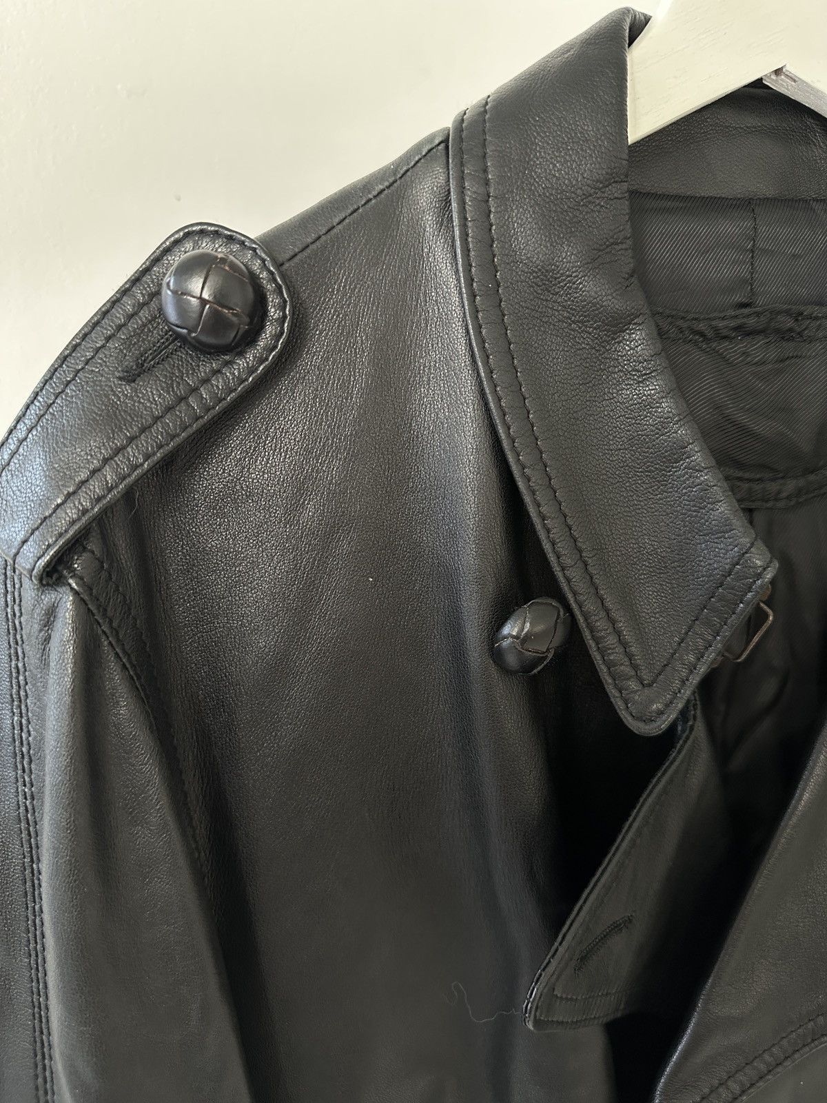 Maison Margiela Rare Maison Martin Margiela Archival 2005 FW Leather Trench, Size US M / EU 48-50 / 2 - 2 Thumbnail