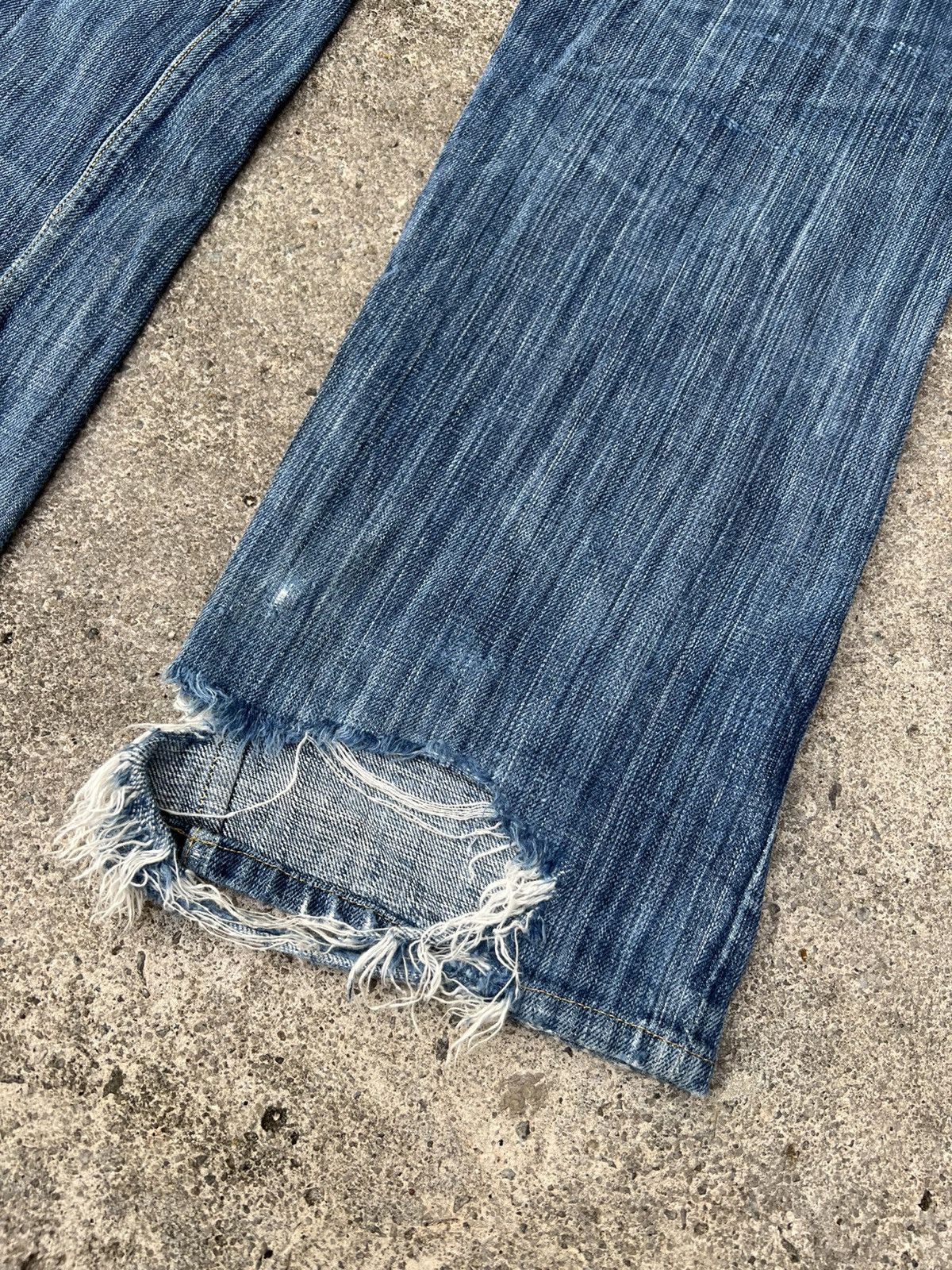 If Six Was Nine Vintage Sugar Canes Selvedge Honolulu Hawaii Distress Jean Size US 30 / EU 46 - 19 Thumbnail