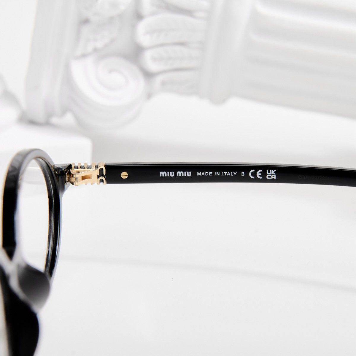 Miu Miu MIU MIU 0MU 01XV 1AB1O1 GLASSES Size ONE SIZE - 4 Thumbnail