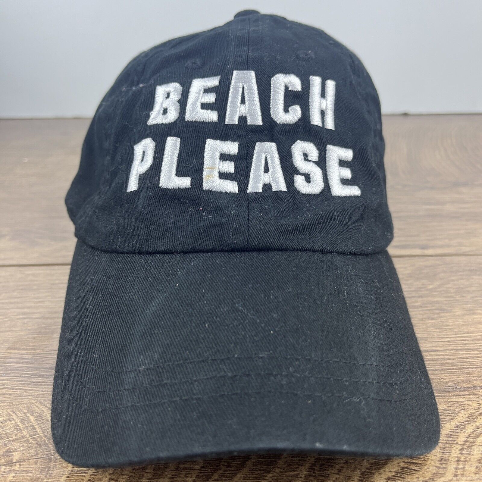 Pink Beach Please Hat Beach Black Hat PINK Adjustable Adult Size Size ONE SIZE - 1 Thumbnail