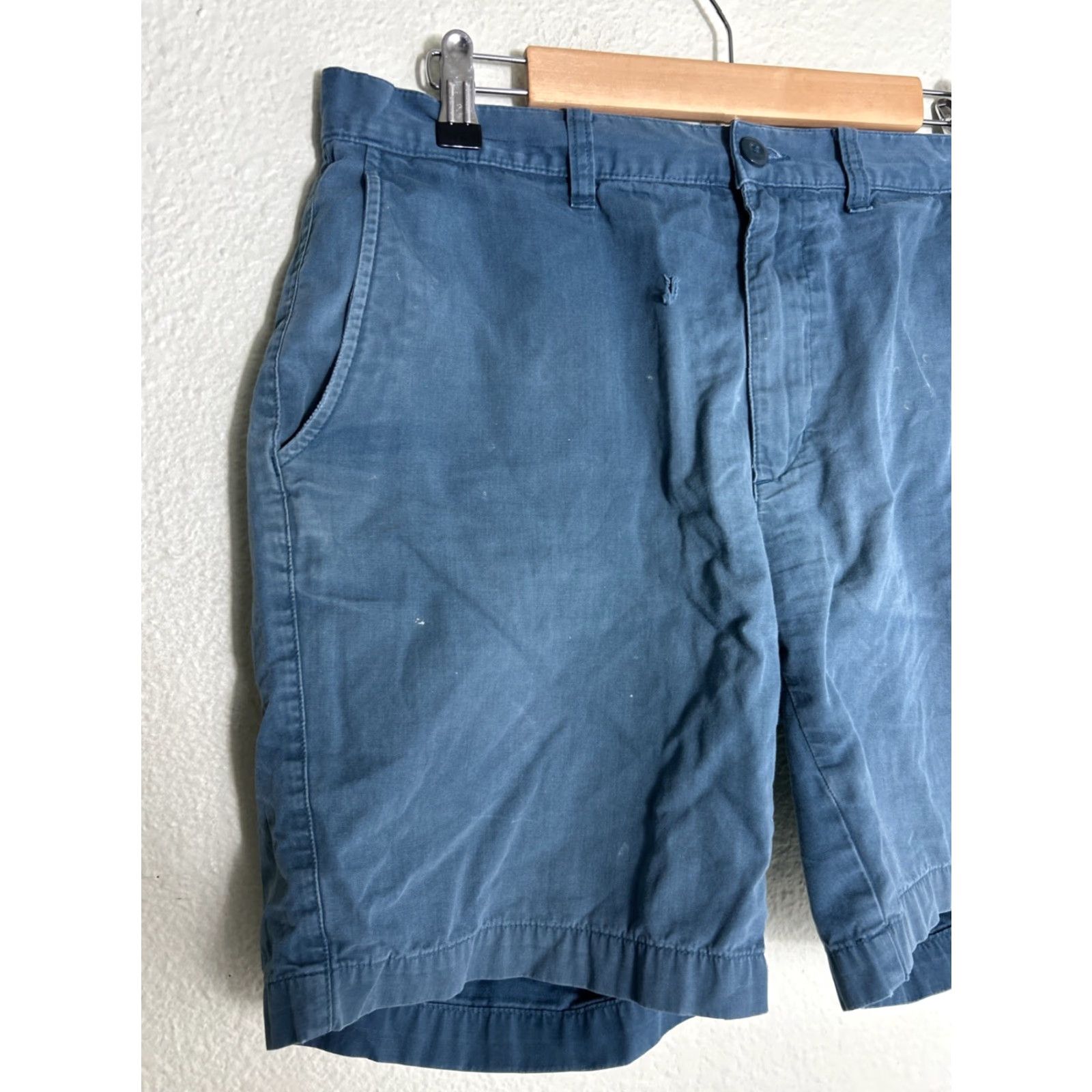Patagonia Patagonia Organic Cotton Blue Chino Shorts 32x8 Small Hole Stains Mens Size US 32 / EU 48 - 2 Thumbnail