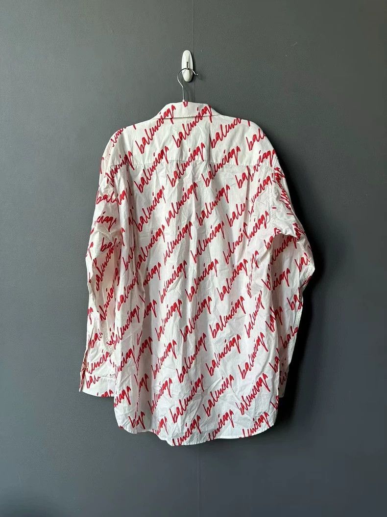 Balenciaga Balenciaga Cursive Bullet Screen Shirt 2502-Nextarrow Size XXS / US 00 / IT 34 - 2 Thumbnail
