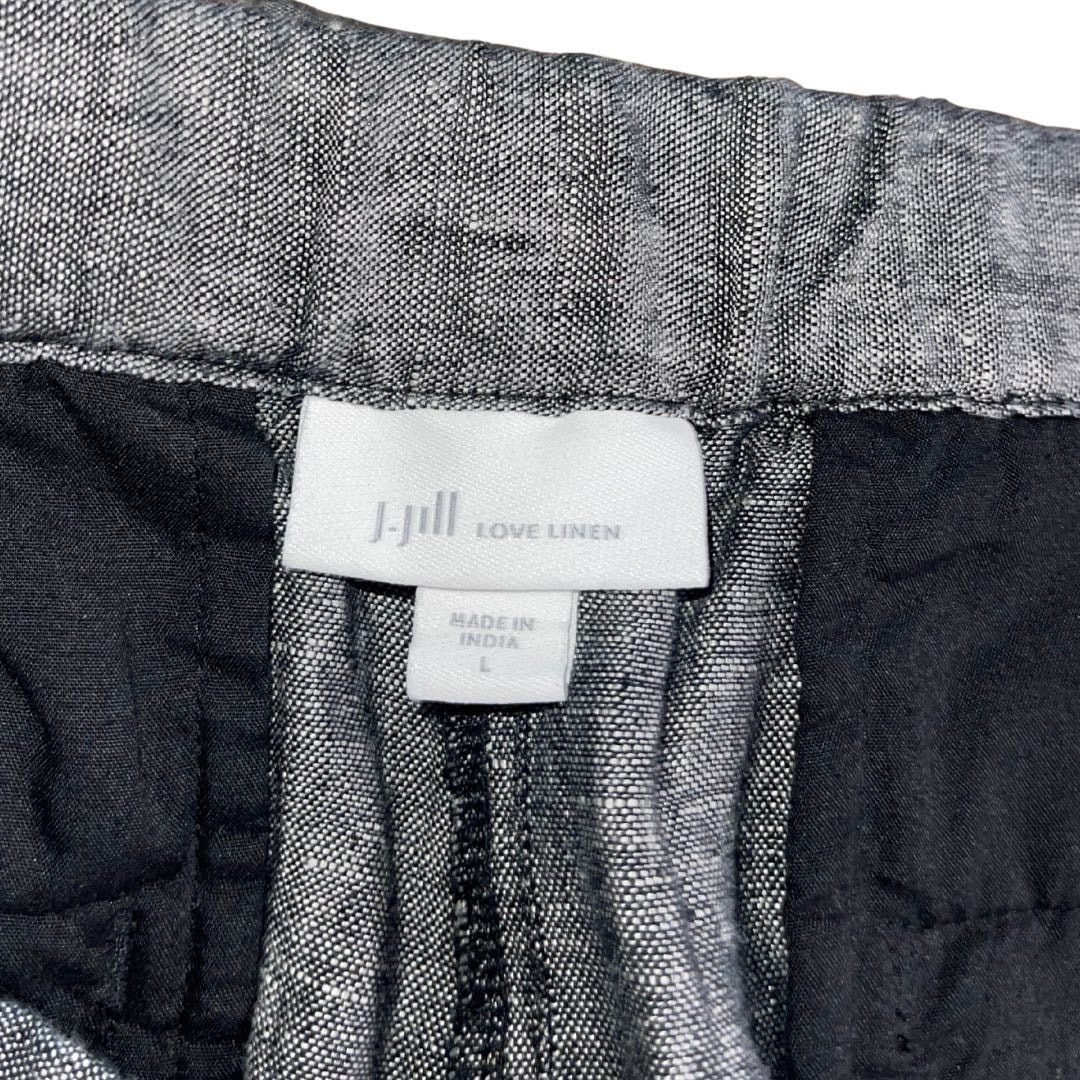 Other J. Jill Cropped Wide Leg Linen Pants Pull on Relaxed Fit Size 33" - 3 Thumbnail