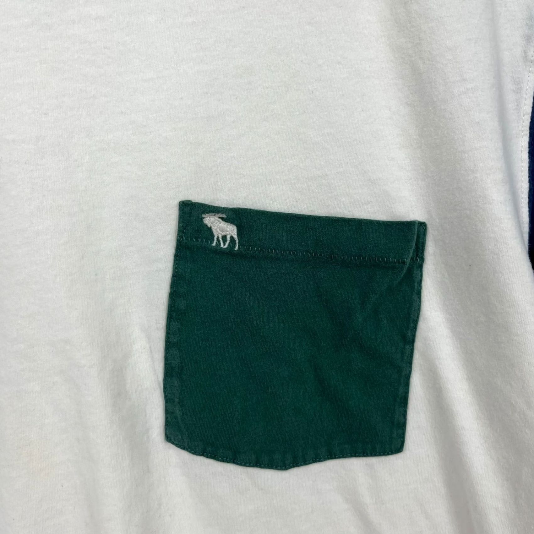 Abercrombie & Fitch Abercrombie & Fitch Pocket T-Shirt Men's L White Short Sleeve Crew Neck Cotton Size US L / EU 52-54 / 3 - 5 Thumbnail