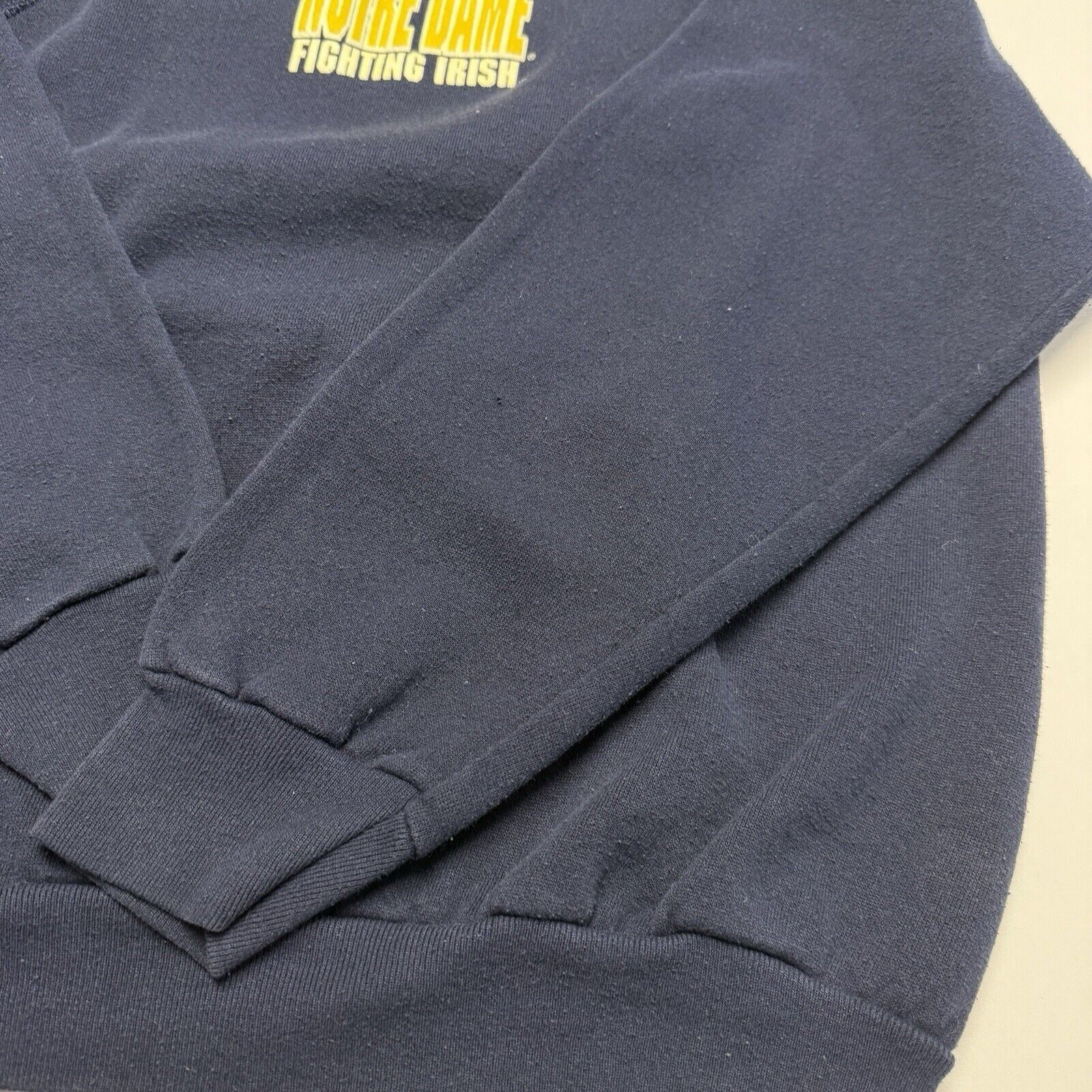 Vintage Vintage 90s Notre Dame Sweatshirt Mens Large Blue Crew Neck Size US L / EU 52-54 / 3 - 9 Thumbnail
